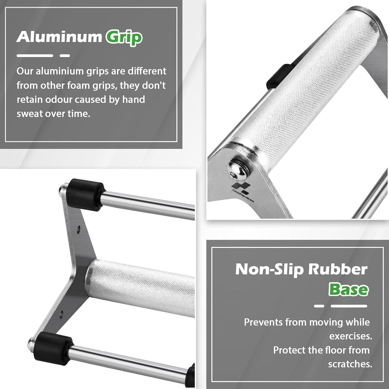 Mangos para Flexiones Semperviren de Acero Inoxidable 227kg