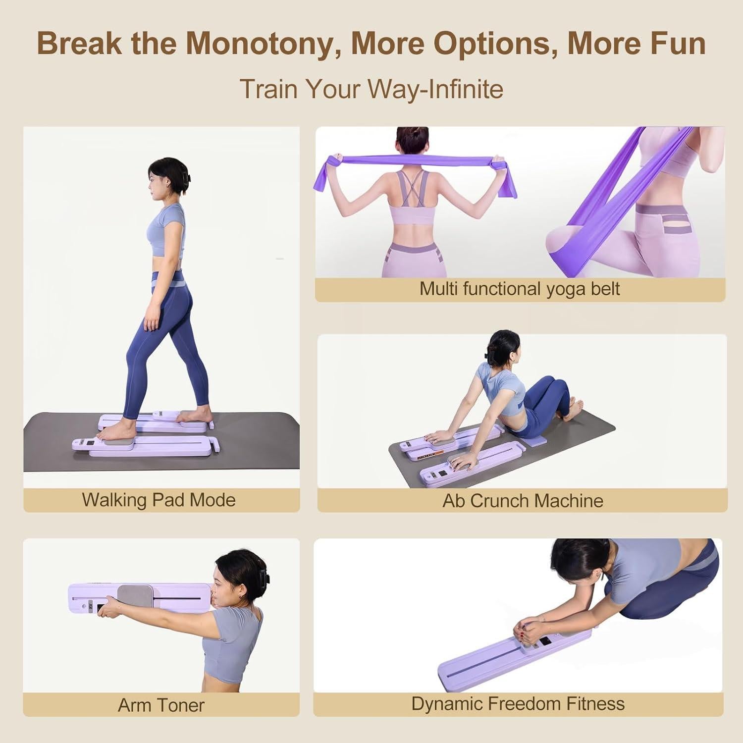 Tablero de Pilates Reformer 7-en-1 XZYphthiryx FTS-001