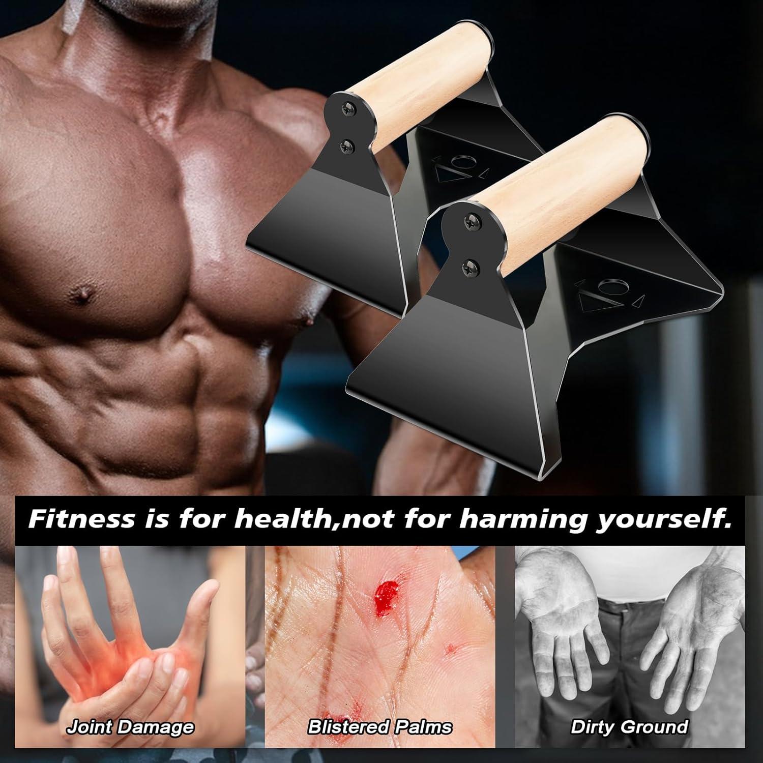 Parallettes Rolitwils de Acero y Madera para Calistenia 250kg