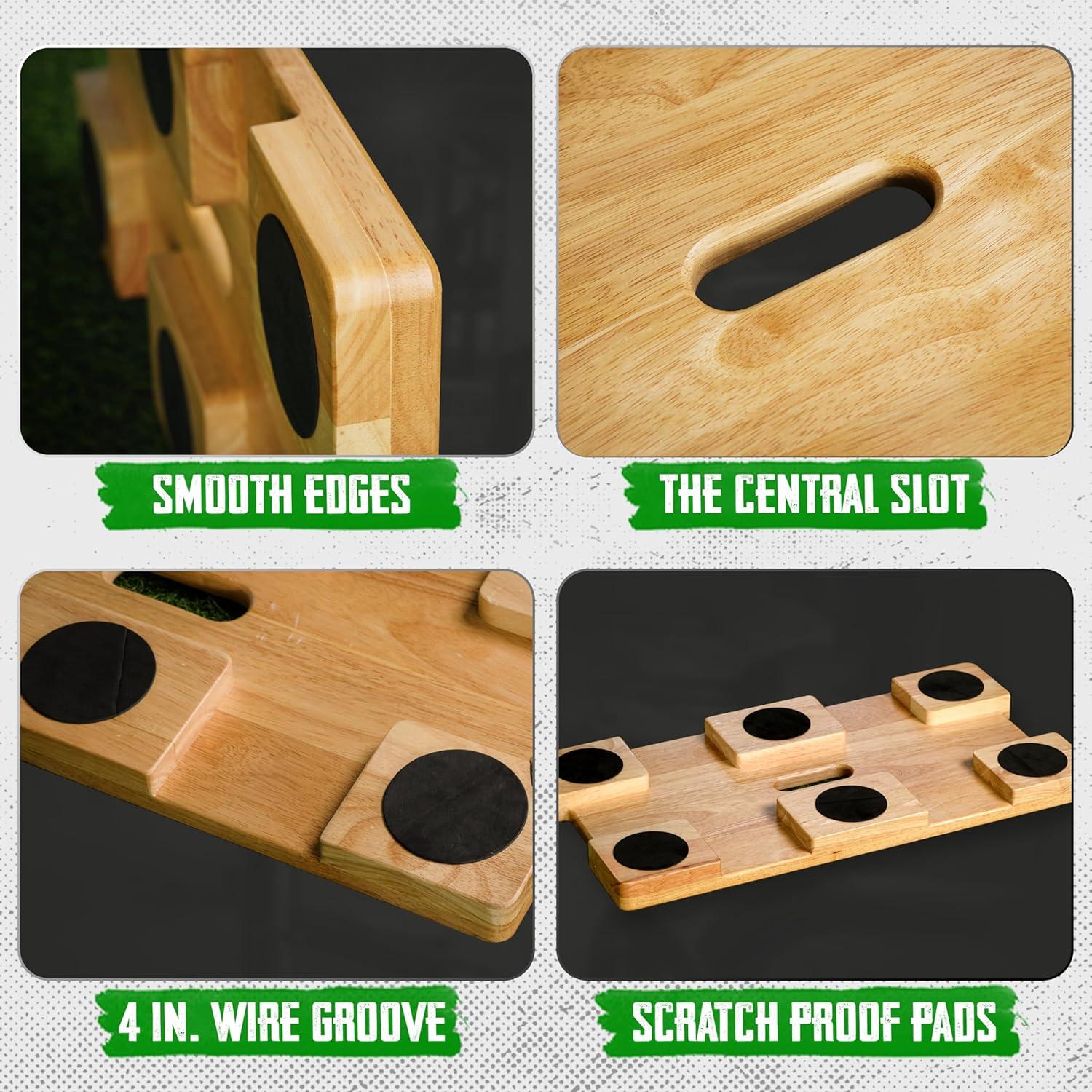 Tabla de Ejercicio de Madera SIEUSALEVN 61x32cm para Fitness