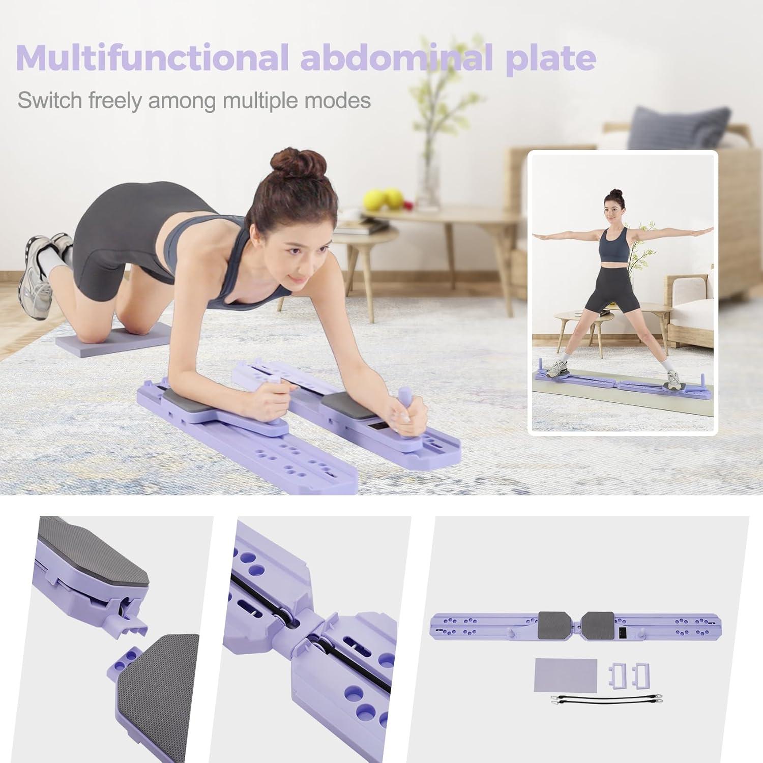 Tabla de Pilates Iridesc 8-en-1 Multifuncional para Ejercicio