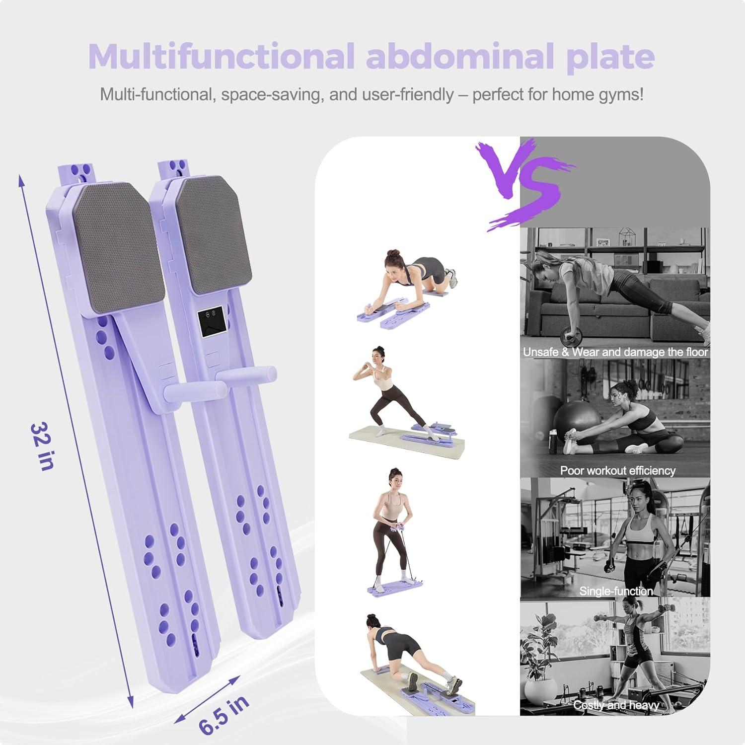 Tabla de Pilates Iridesc 8-en-1 Multifuncional para Ejercicio