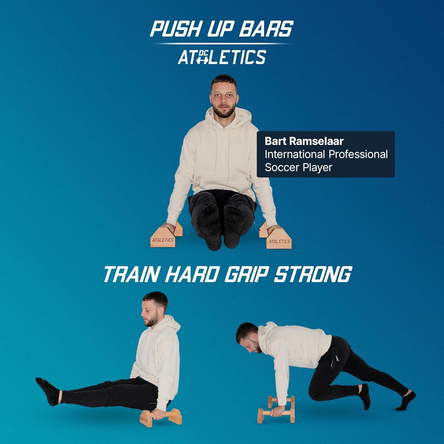 Parallettes de Madera DC Athletics - Barras de Flexiones 30cm