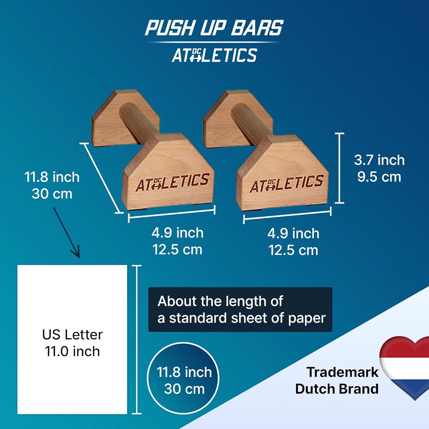 Parallettes de Madera DC Athletics - Barras de Flexiones 30cm