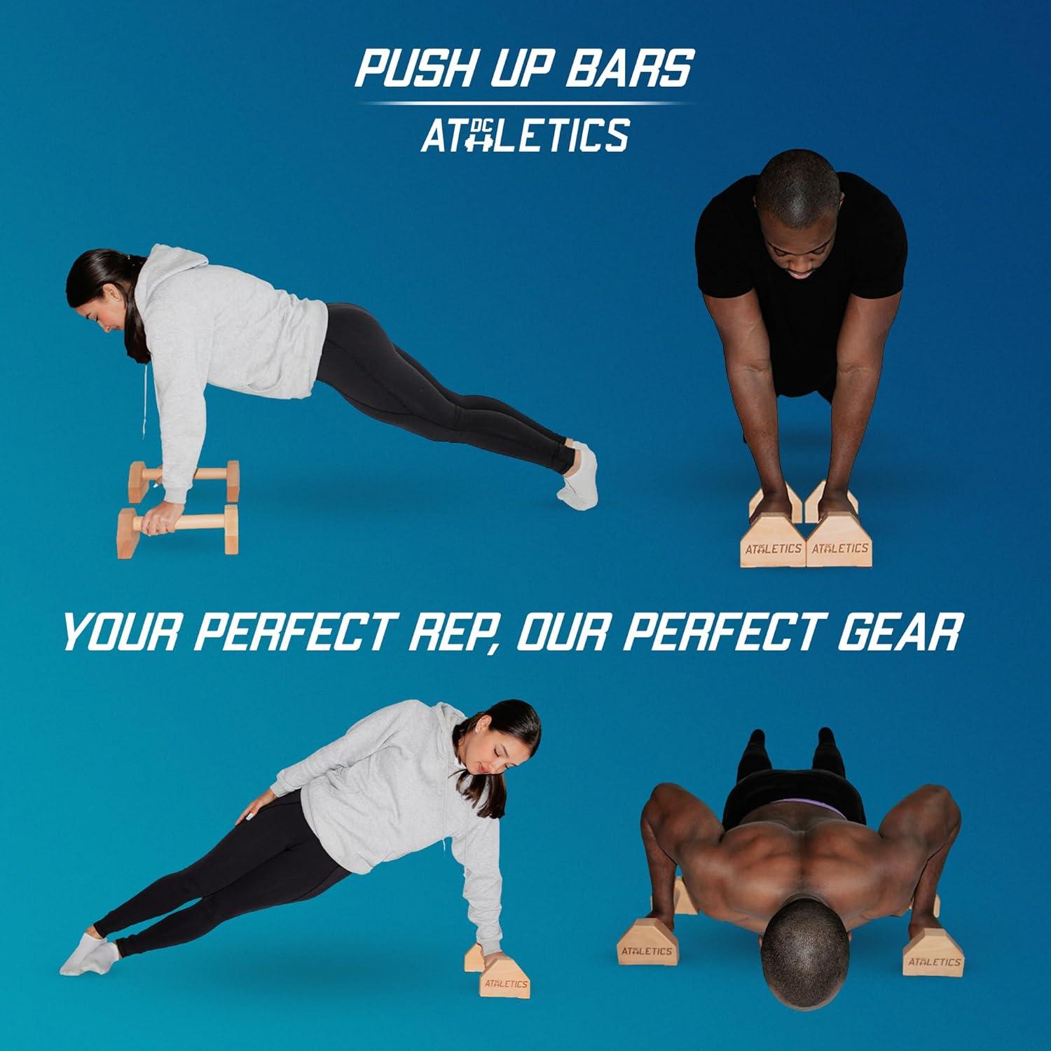 Parallettes de Madera DC Athletics - Barras de Flexiones 30cm