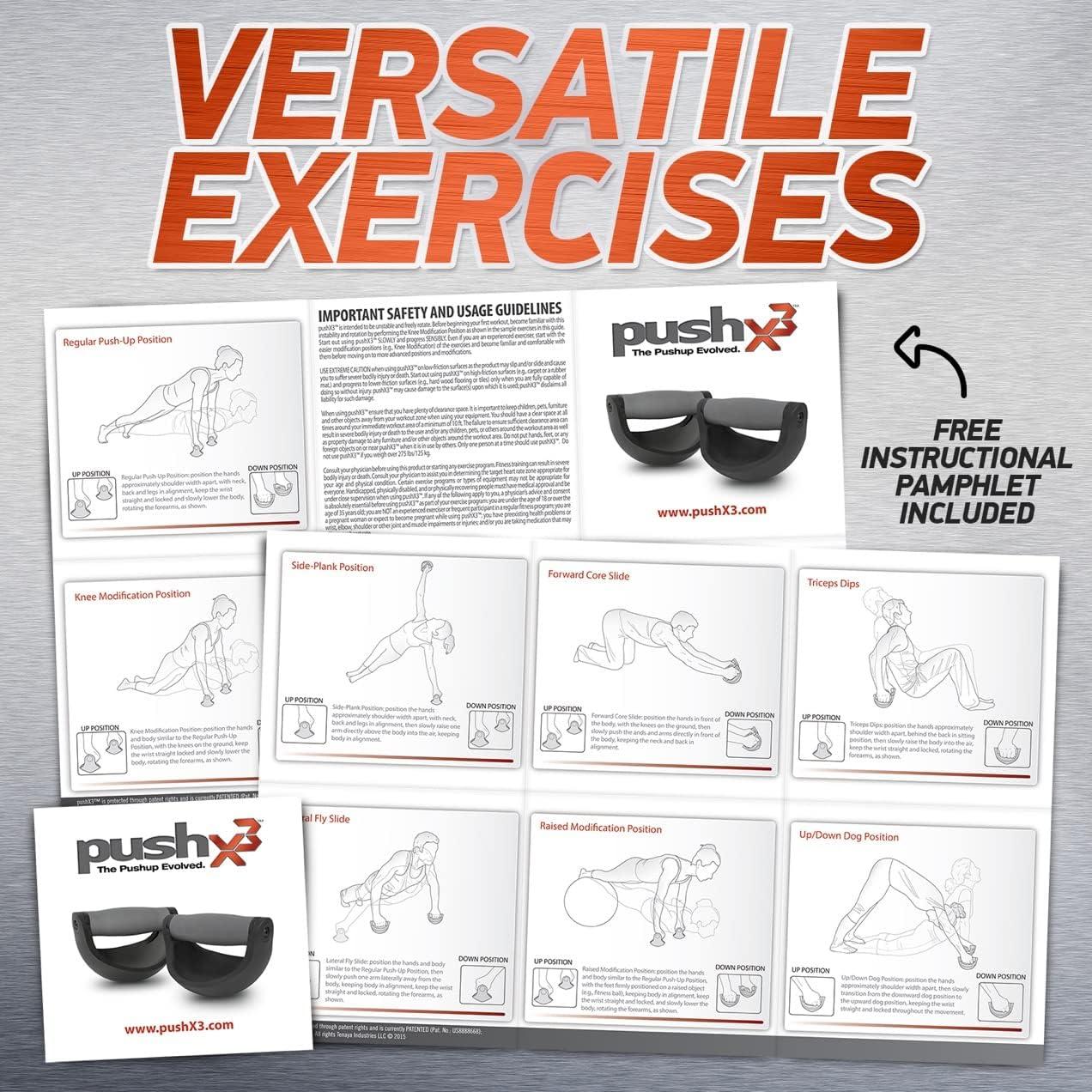 Mangos para Flexiones PushX3 con Anillos Estabilizadores