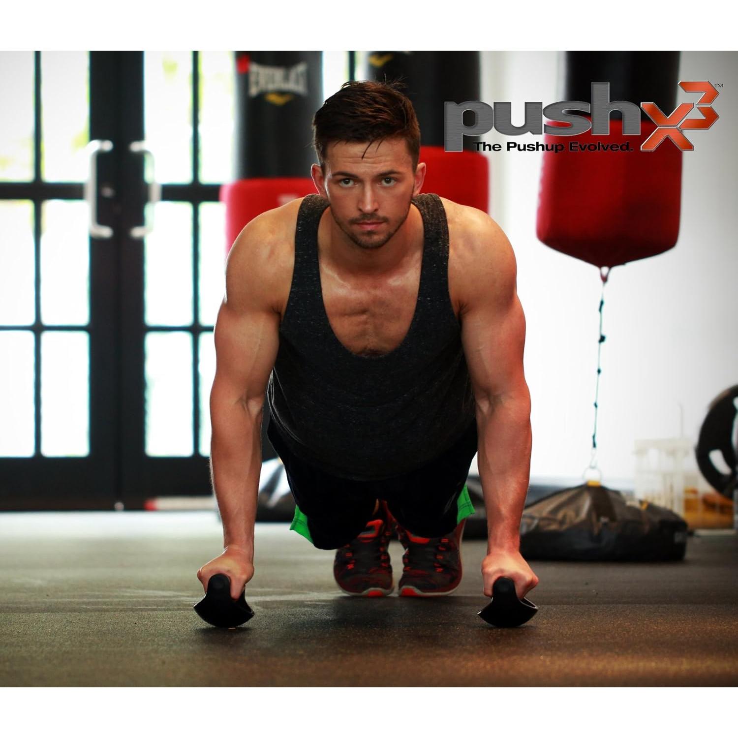 Mangos para Flexiones PushX3 con Anillos Estabilizadores