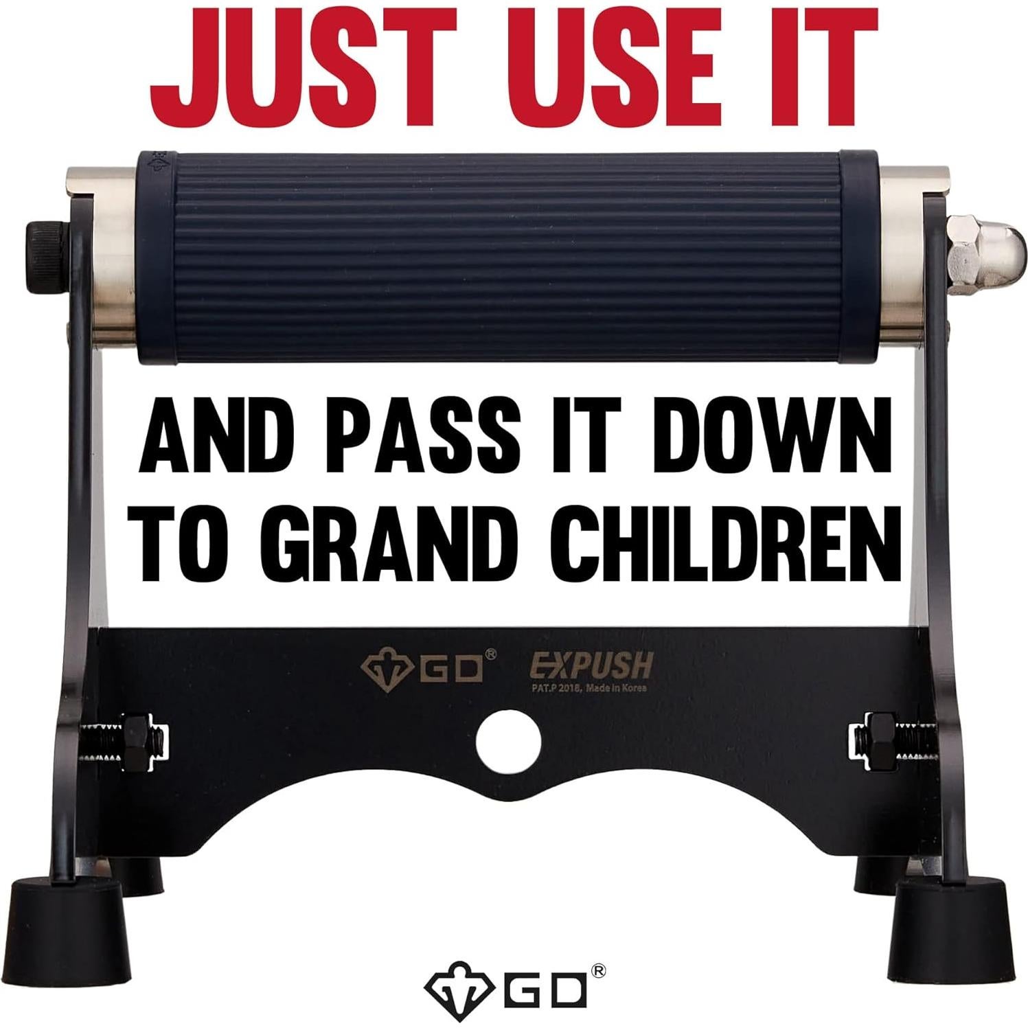 Barras de Flexiones Antideslizantes GD EXPUSH Metal 2 Unidades