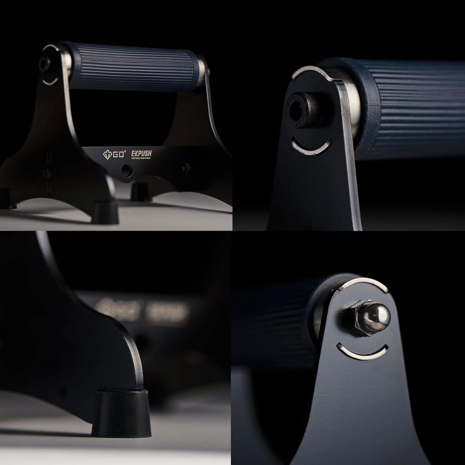 Barras de Flexiones Antideslizantes GD EXPUSH Metal 2 Unidades