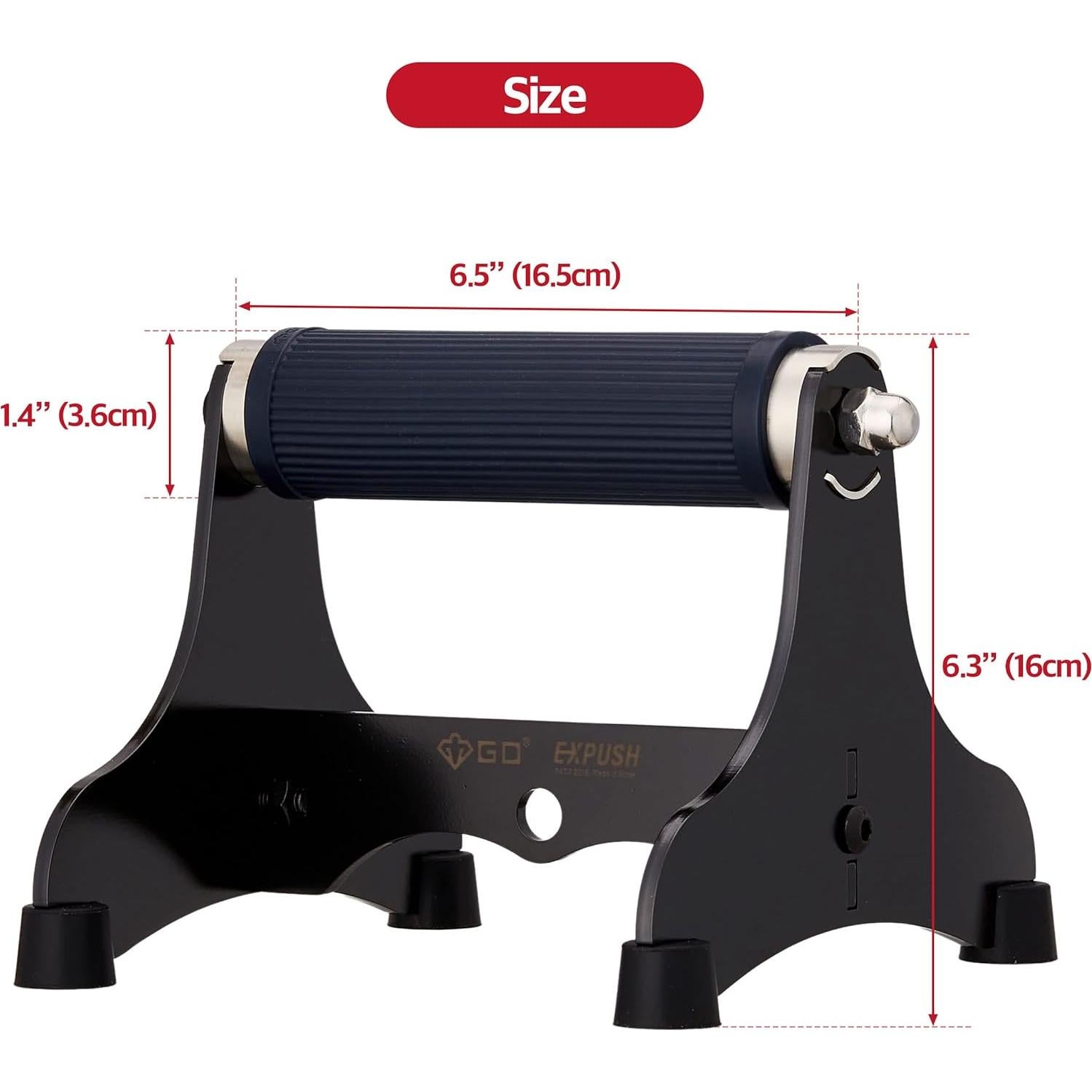 Barras de Flexiones Antideslizantes GD EXPUSH Metal 2 Unidades