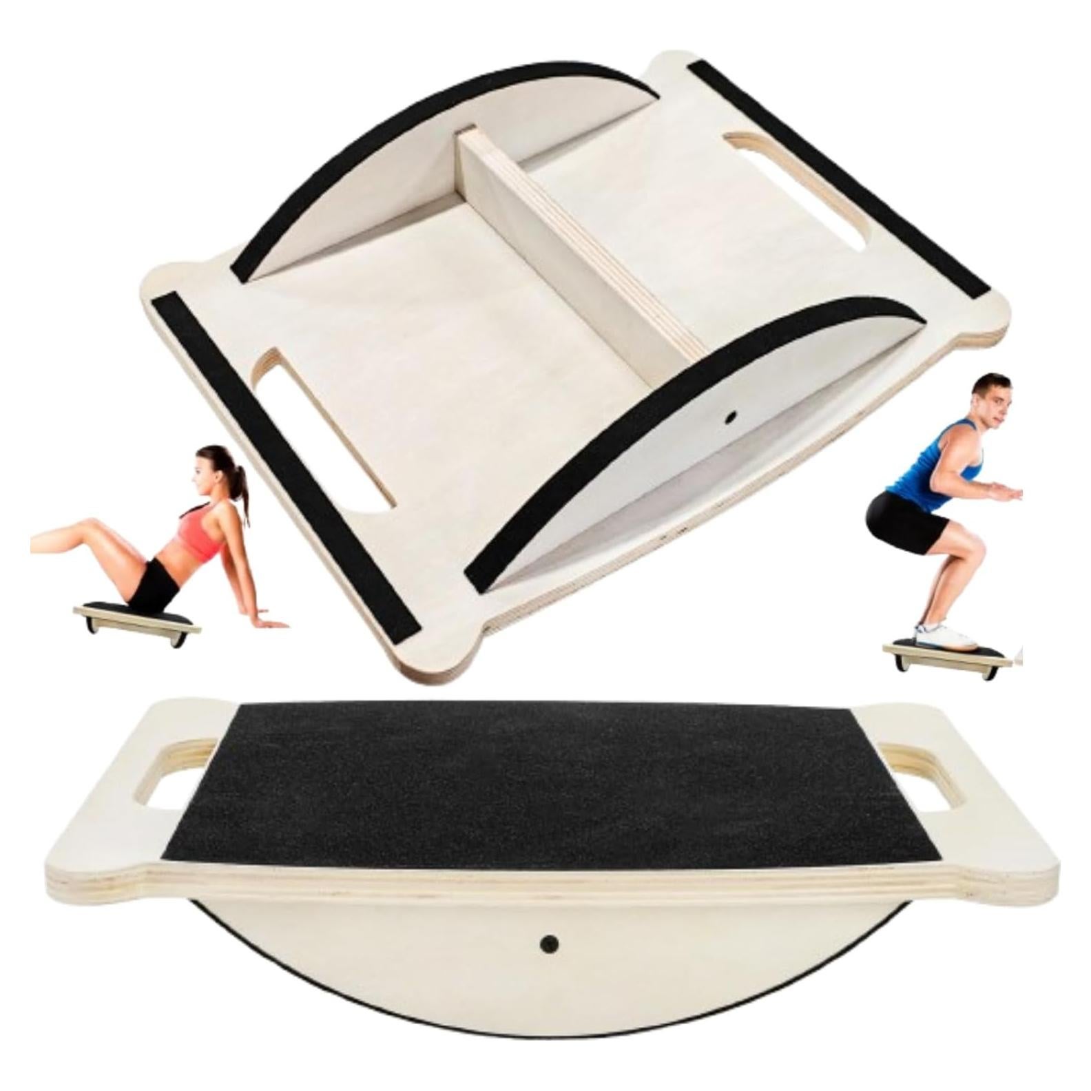 Tabla de Equilibrio de Madera ELFULLY 350LBS Antideslizante