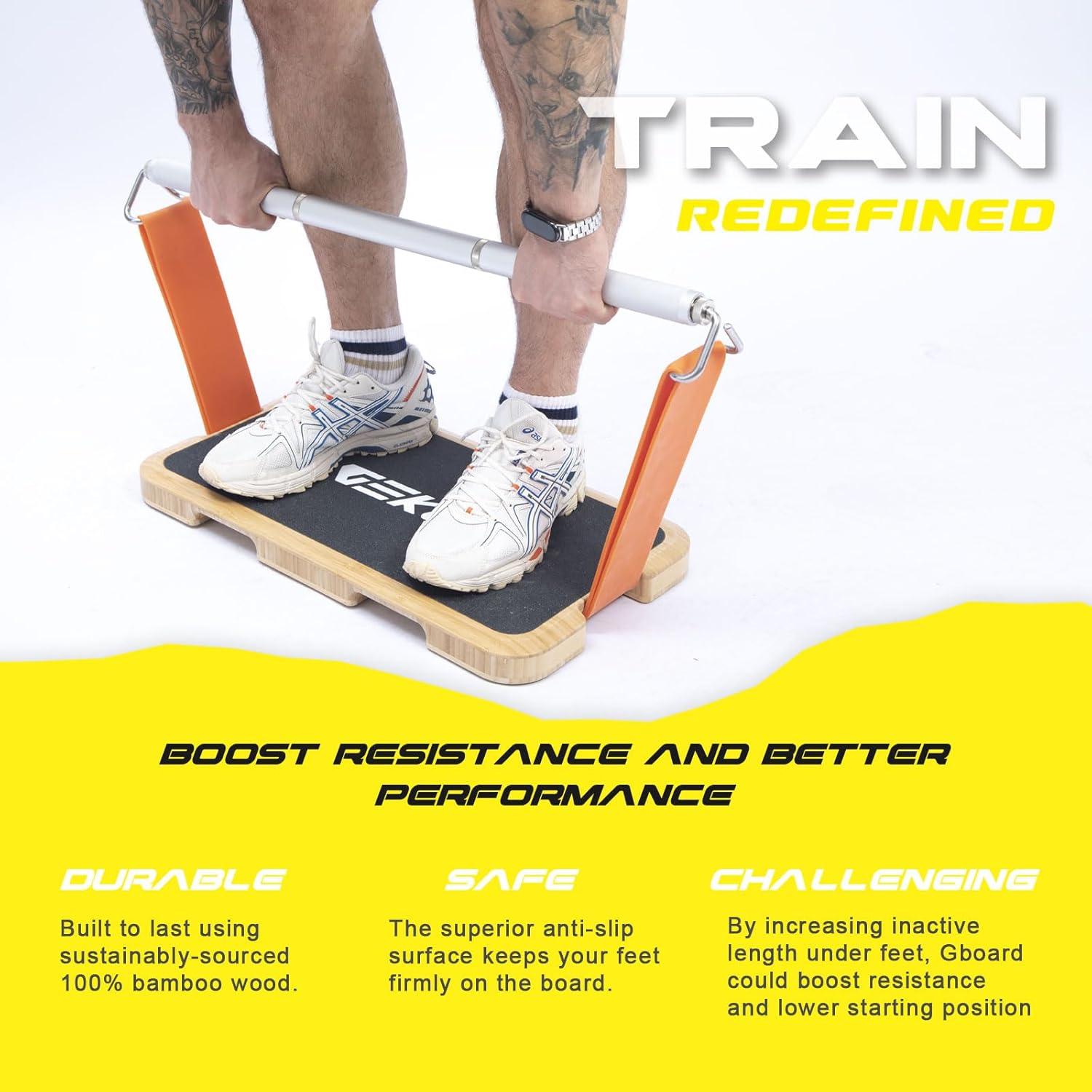 Plataforma de Ejercicio GEKU FIT de Madera Antideslizante 61x32cm