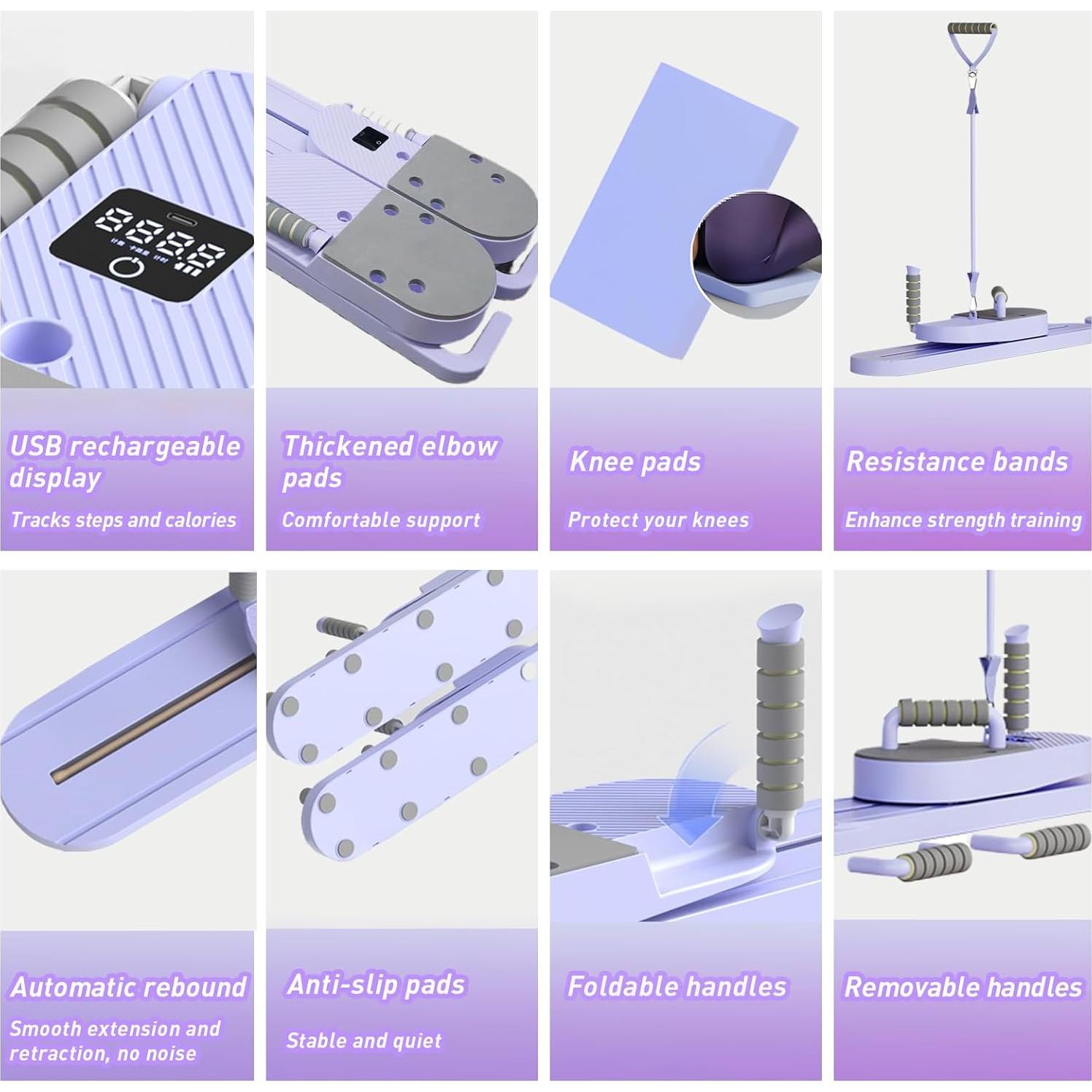 Tabla de Pilates Auezona 402030 con Bandas y Pantalla