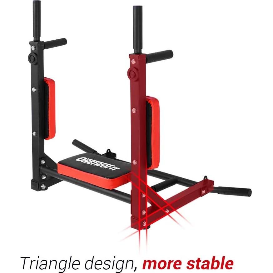 Barra de Dominadas Montada en Pared OneTwoFit OT126 - Soporta 200 kg