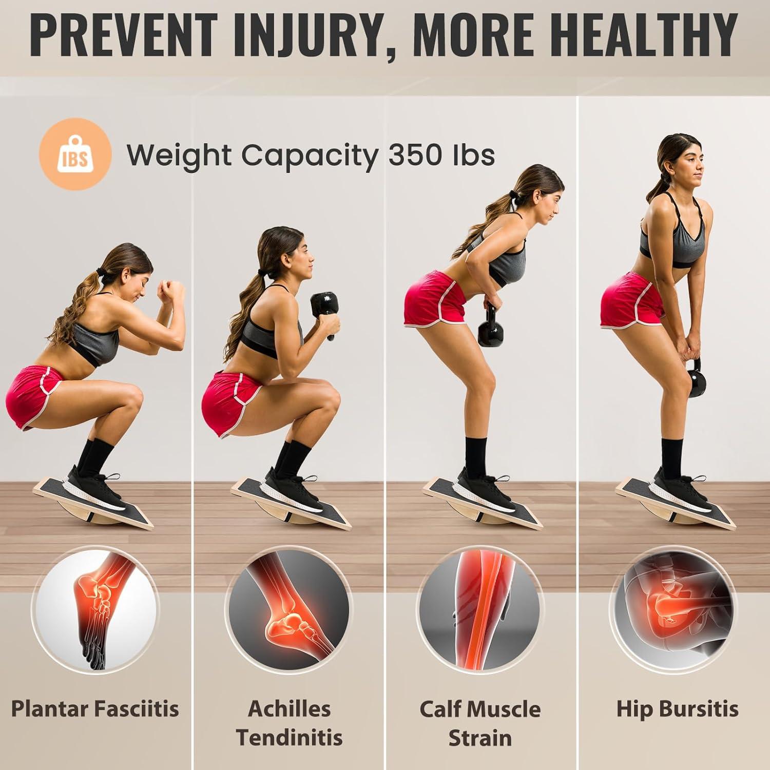 Tabla de Equilibrio Profesional Woodure 360° Antideslizante 158.76 kg