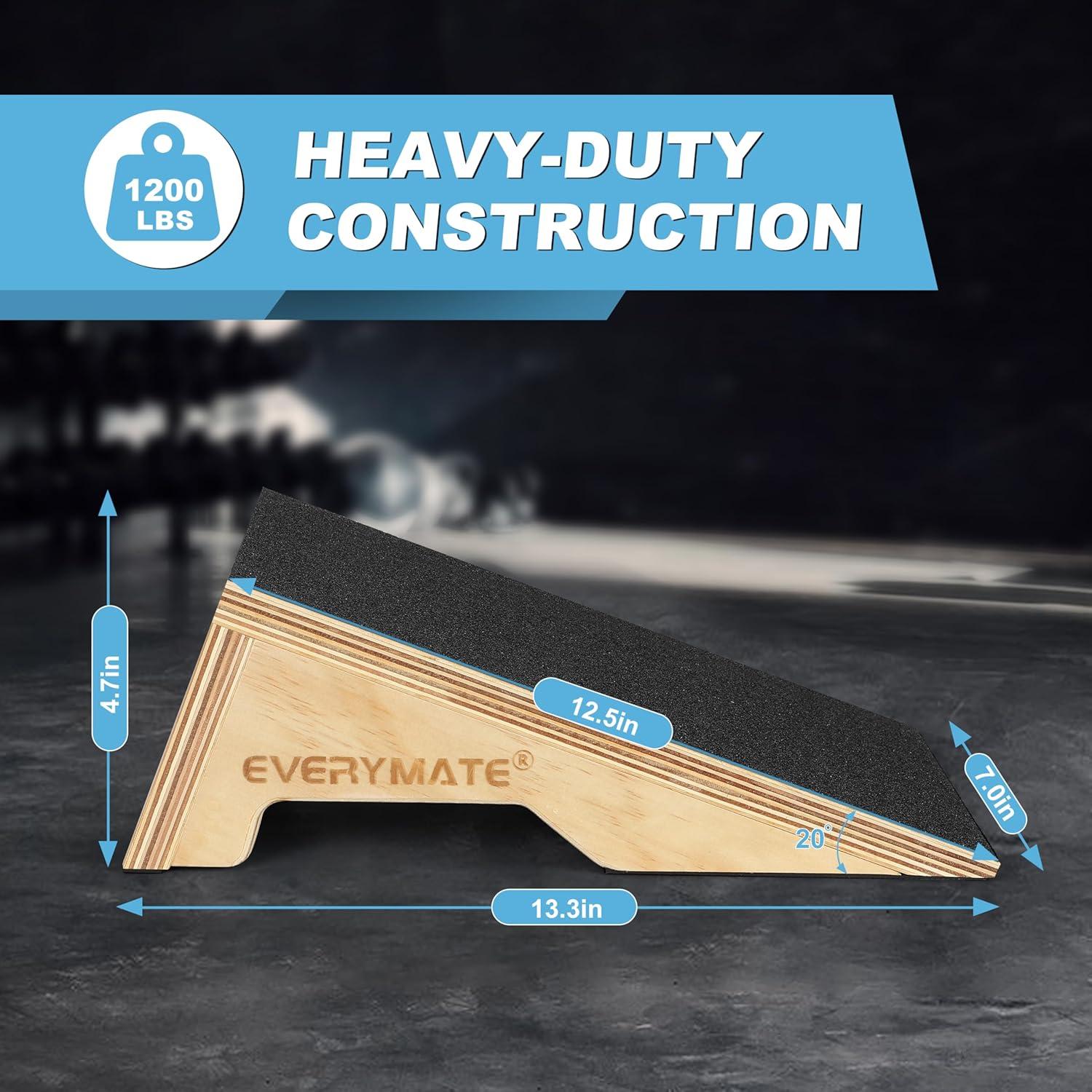 Tablero Inclinado para Estiramiento de Pantorrillas EVERYMATE 50.8x35.4cm