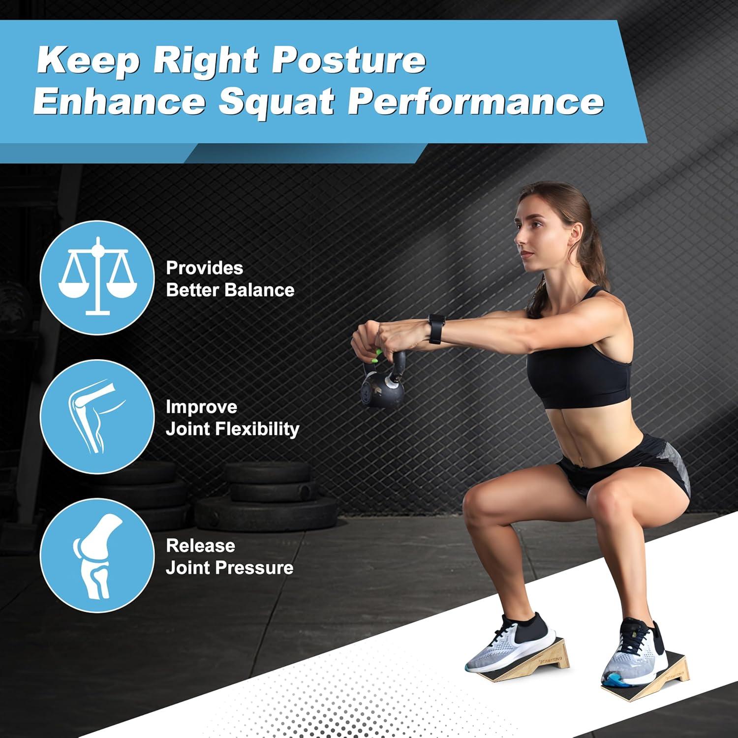 Tablero Inclinado para Estiramiento de Pantorrillas EVERYMATE 50.8x35.4cm