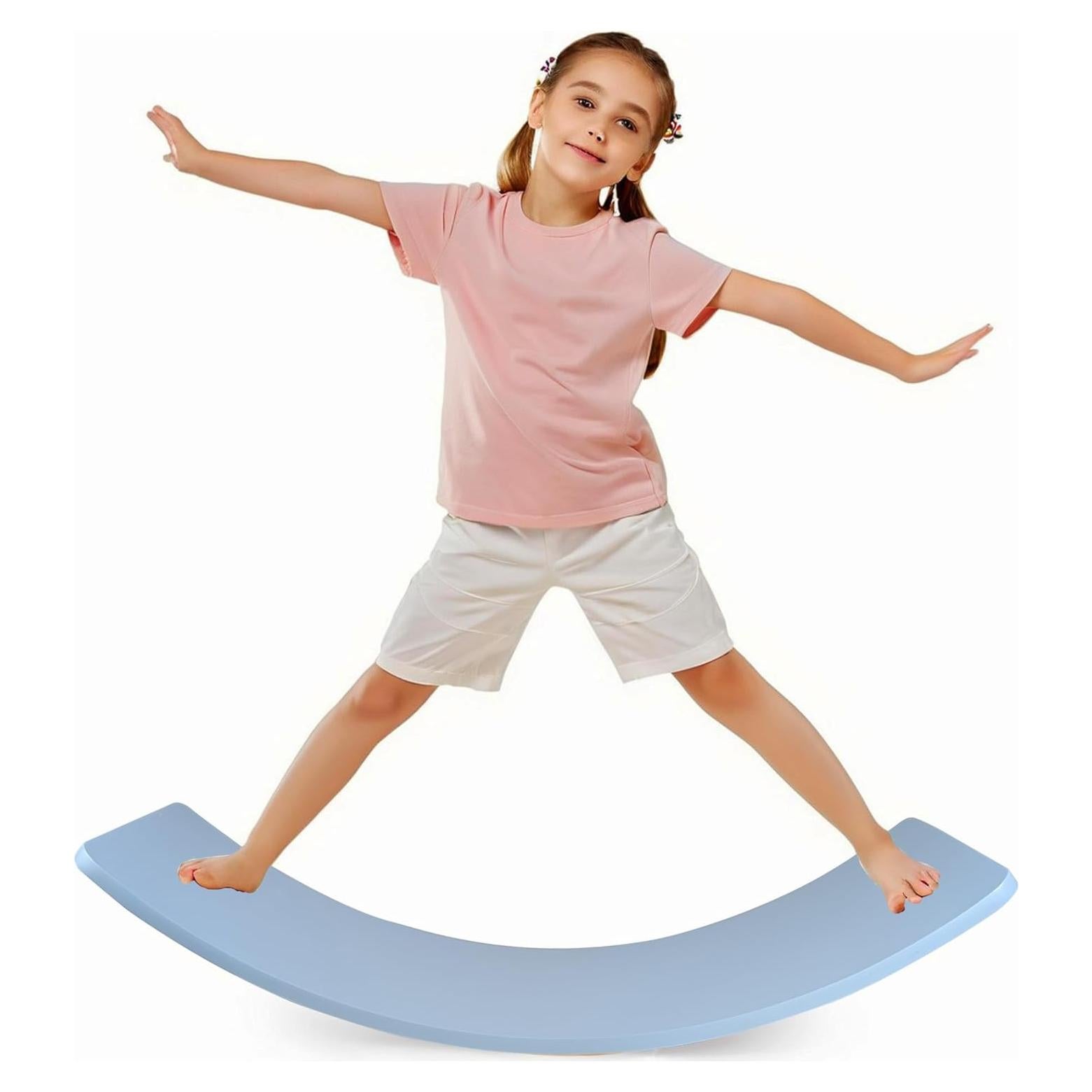 Tablero de Equilibrio HZLXNH de Madera Natural para Niños y Adultos