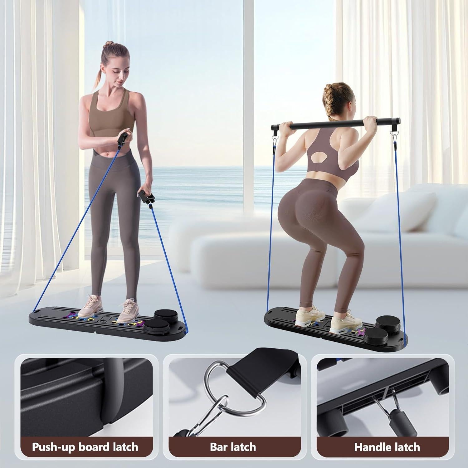 Conjunto Reformador de Pilates DQI 15 en 1 para Entrenamiento en Casa
