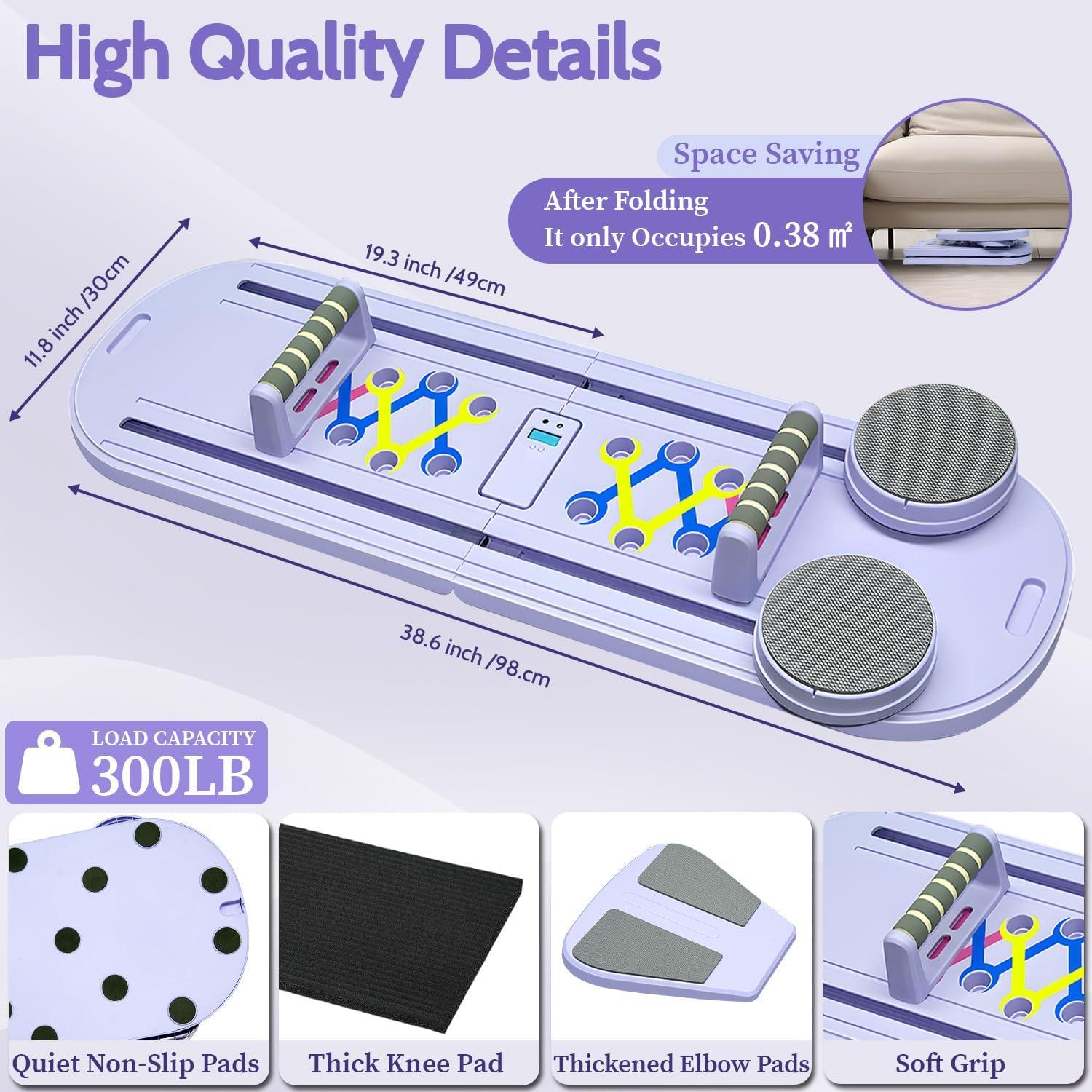 Conjunto de Reformer de Pilates TAXRATINER 6 en 1 Plegable