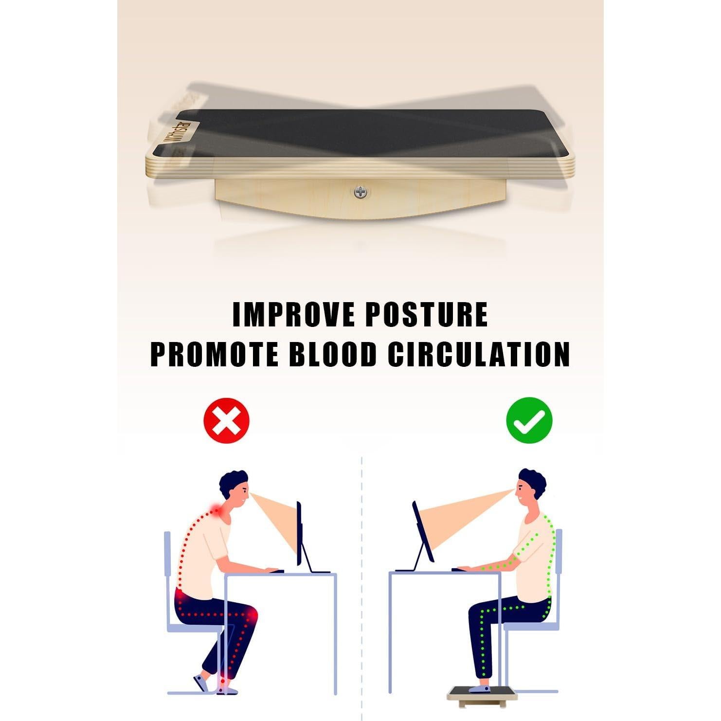 Tabla de Equilibrio Profesional WithStar Antideslizante 158.76 kg