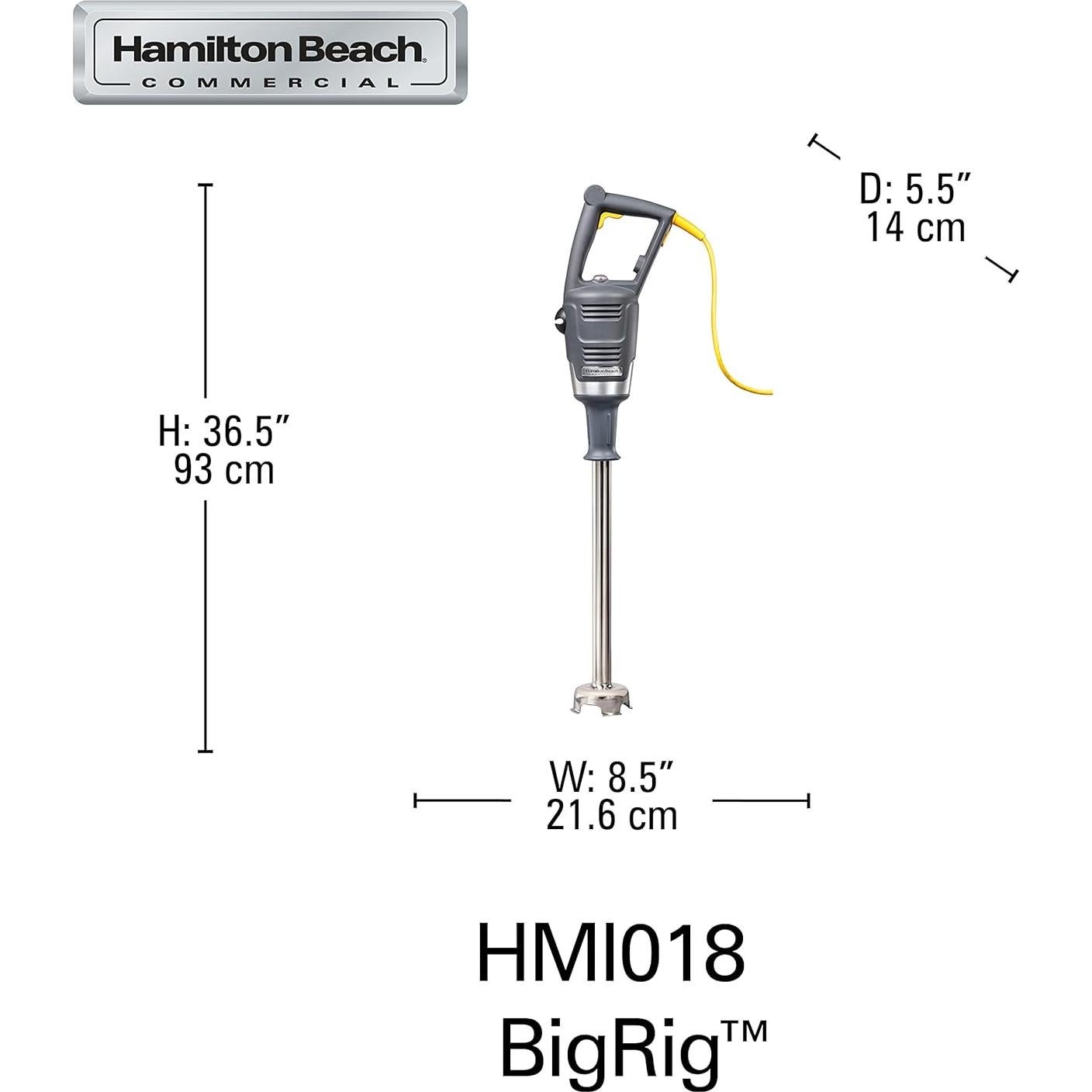 Licuadora de Inmersión Hamilton Beach BigRig 18" 800W