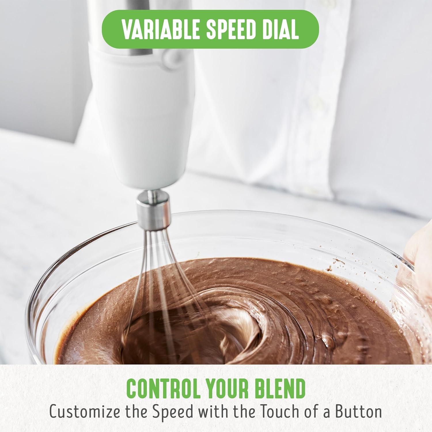 Batidora de Mano Eléctrica GreenLife 500W 3 en 1 Blanca