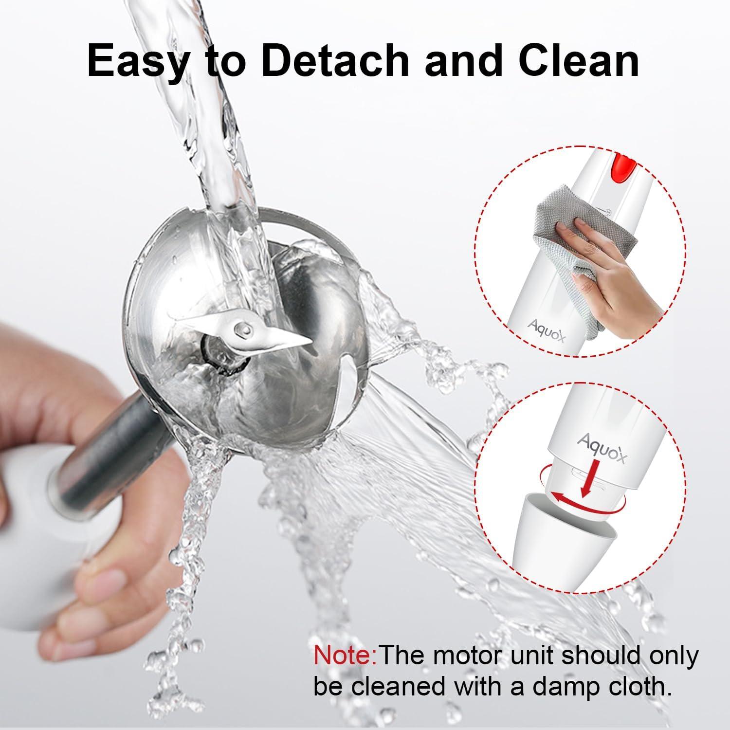 Batidora de Inmersión AQUOX JK200F-4S 400W 4 en 1 Rojo/Marfil