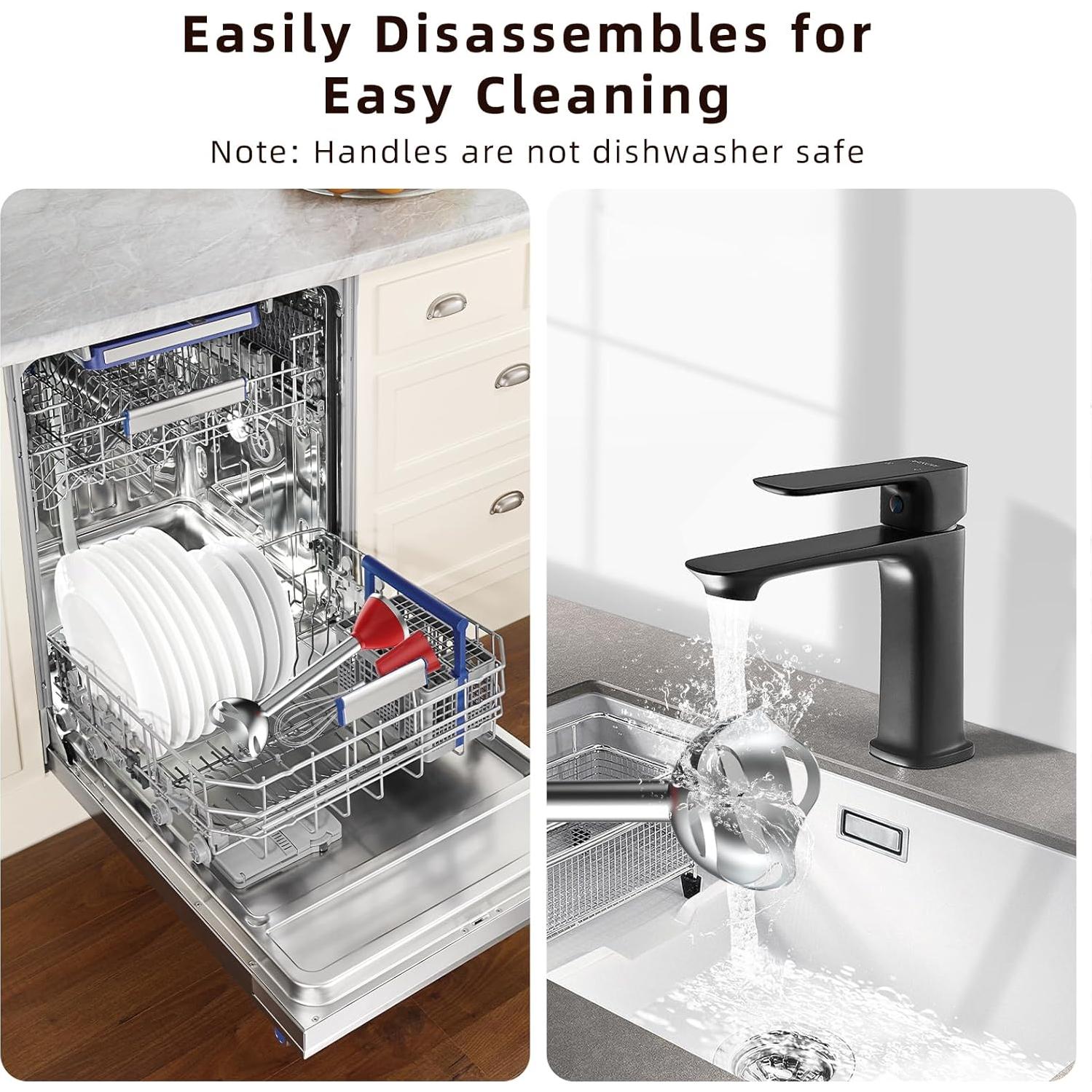 Batidora de Inmersión CKemu 4-en-1 Acero Inoxidable 1.54kg