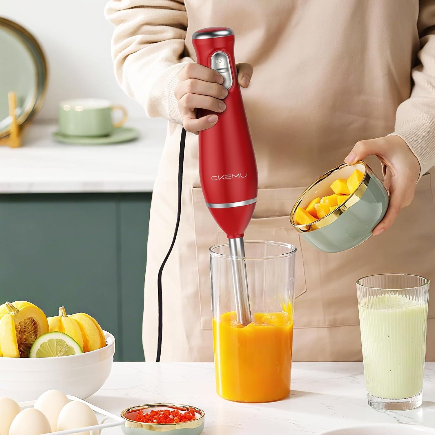 Batidora de Inmersión CKemu 4-en-1 Acero Inoxidable 1.54kg