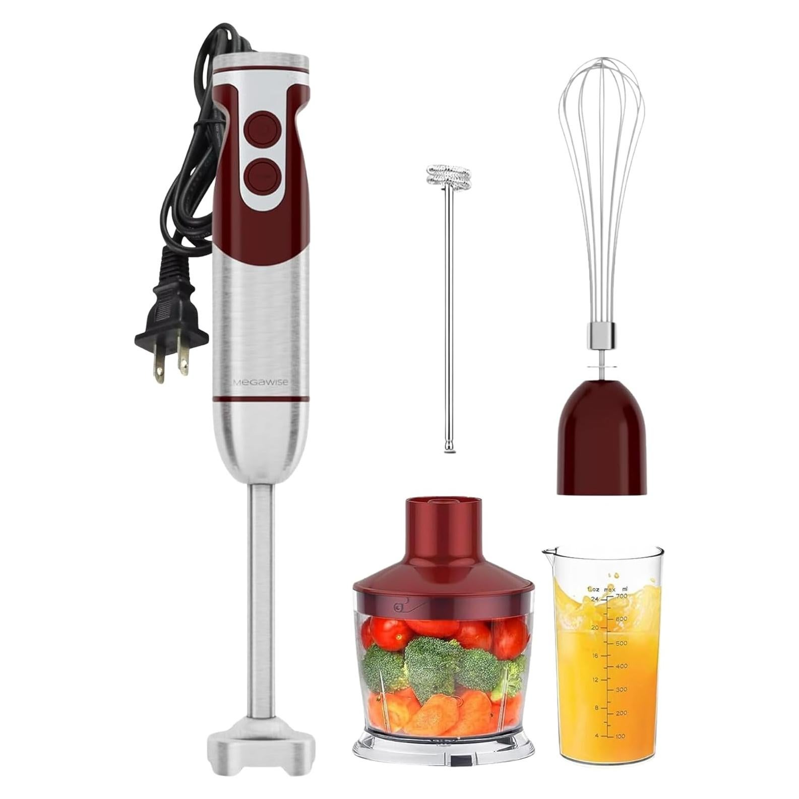 Batidora de Mano MegaWise 3-en-1 400W con Accesorios