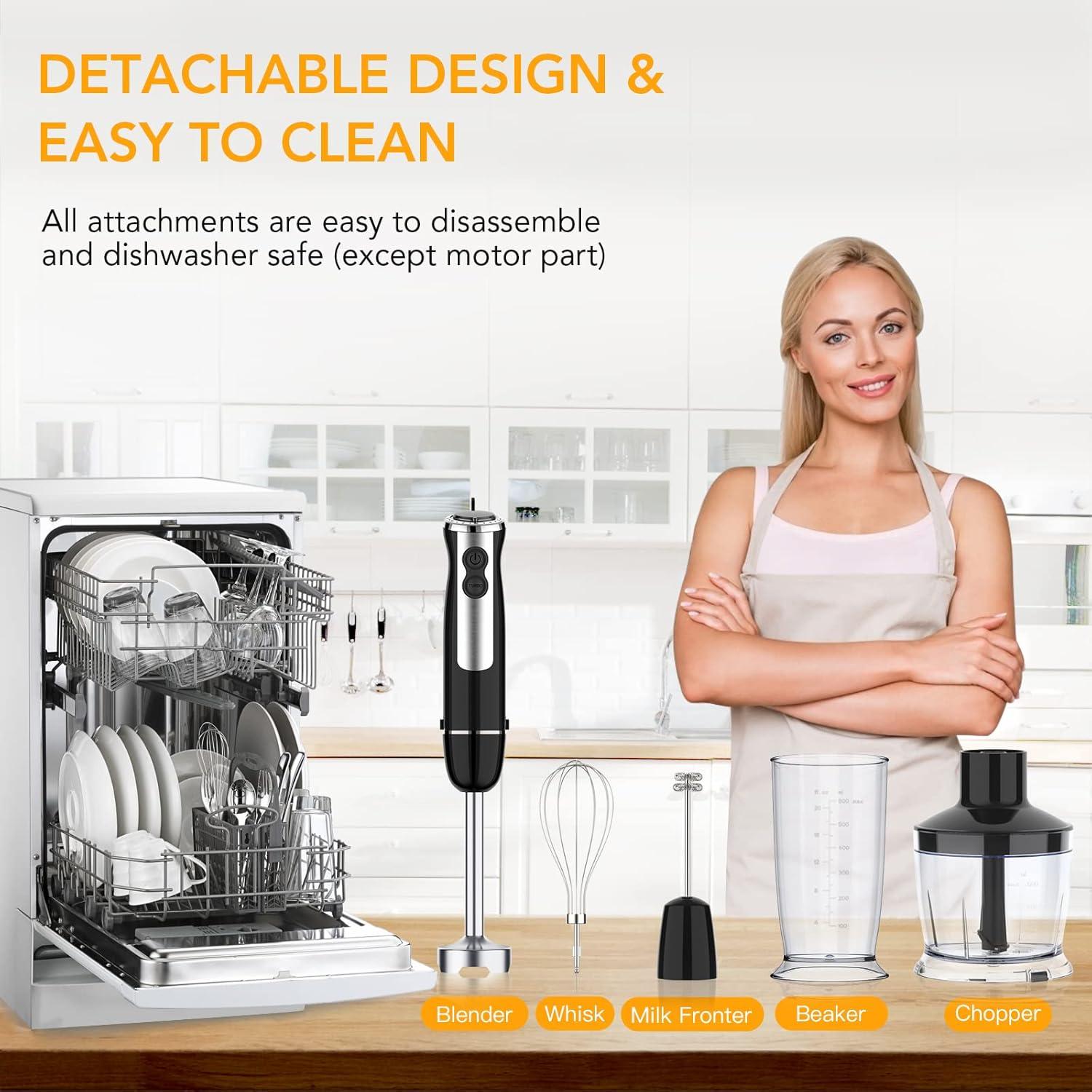 Batidora de Inmersión SXYCMY 800W 12 Velocidades con Accesorios