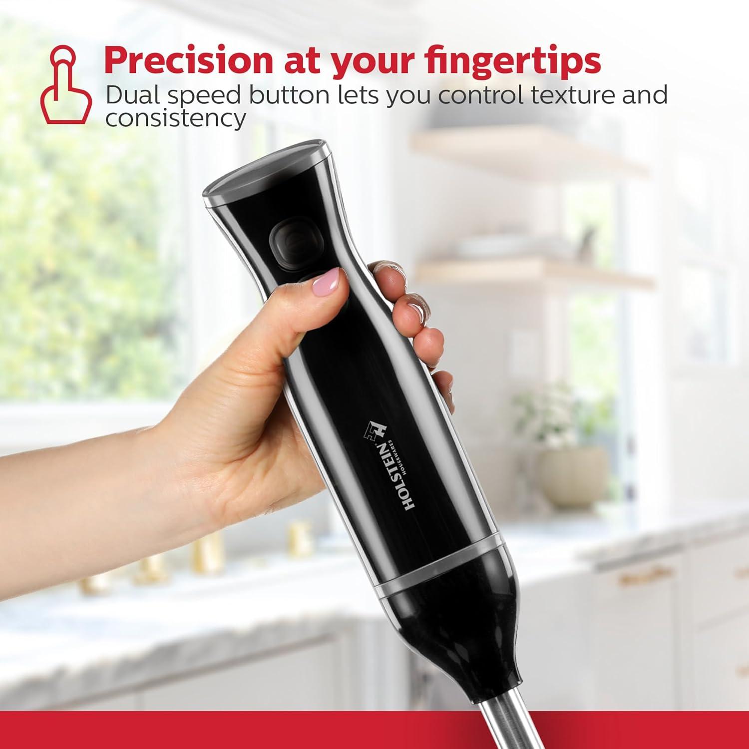 Batidora de Mano Inmersa Holstein Housewares 250W 2 Velocidades