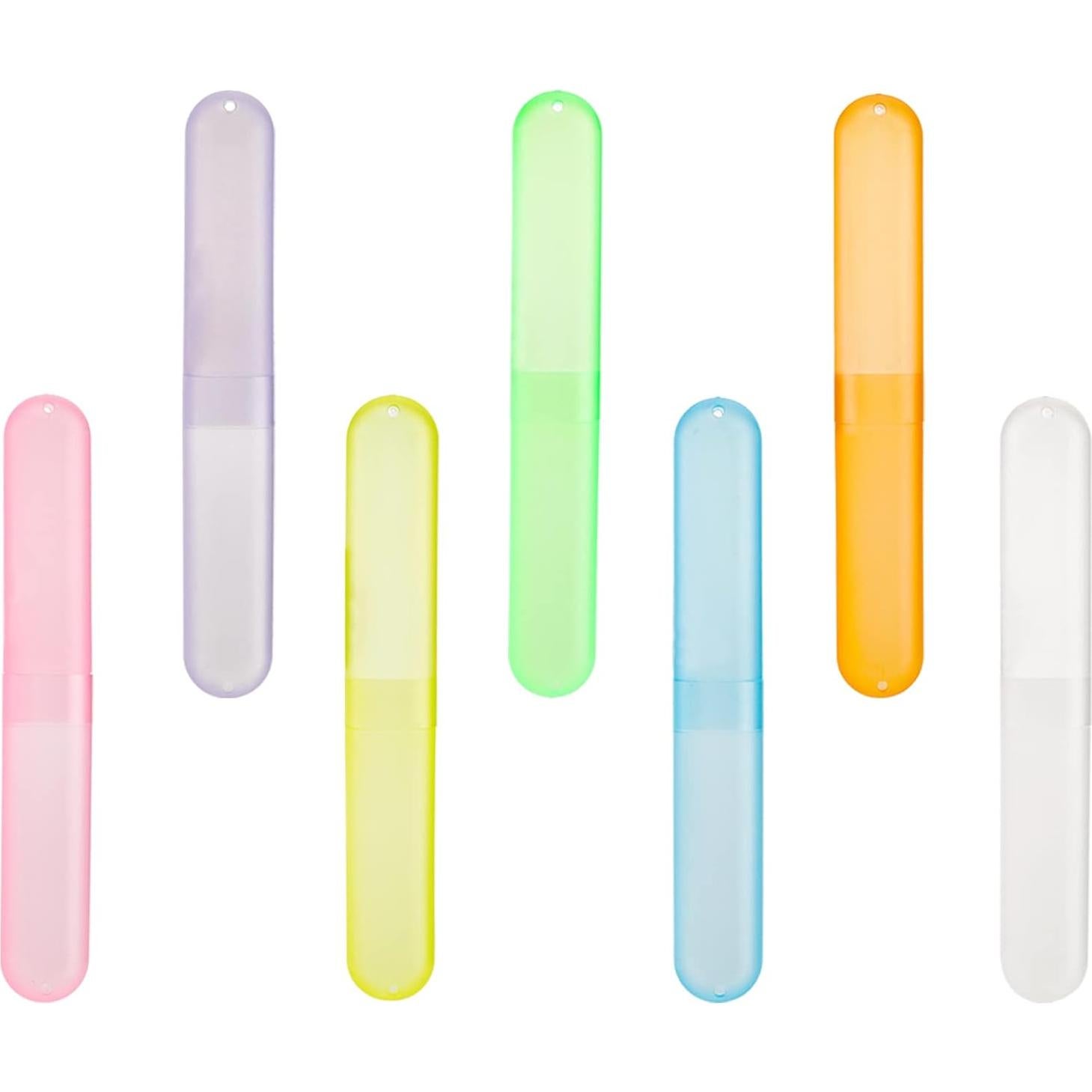 Estuche de Cepillo de Dientes de Viaje Hedume - 35 Piezas, 7 Colores