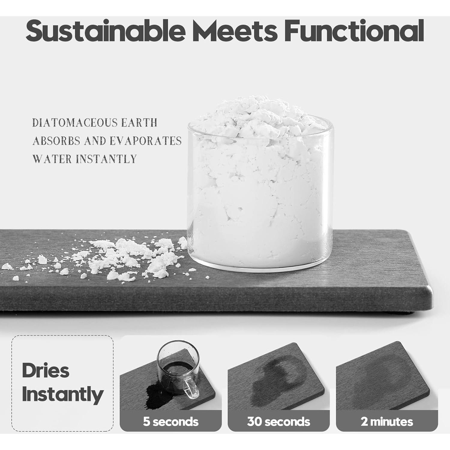 Bandejas Absorbentes de Agua Razborci 2PCS Gris 17.8x8.9cm