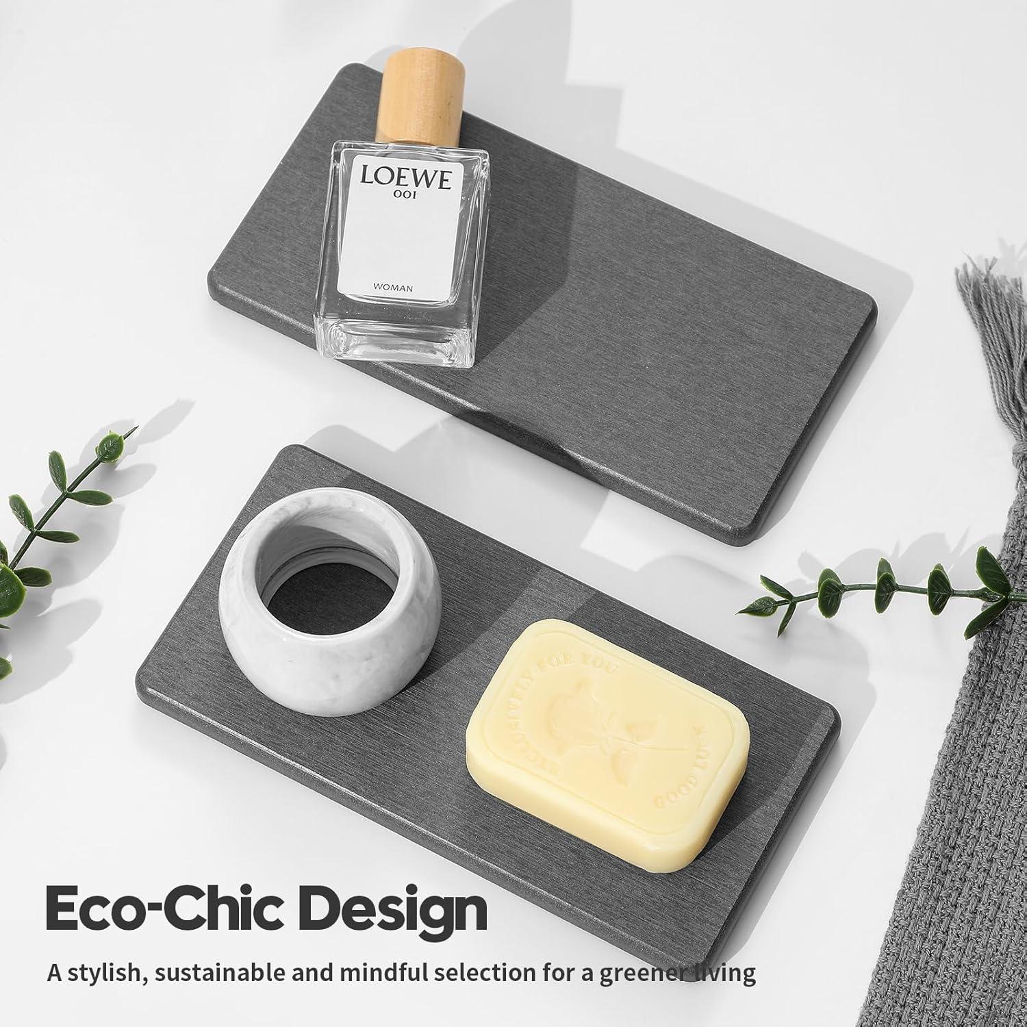 Bandejas Absorbentes de Agua Razborci 2PCS Gris 17.8x8.9cm