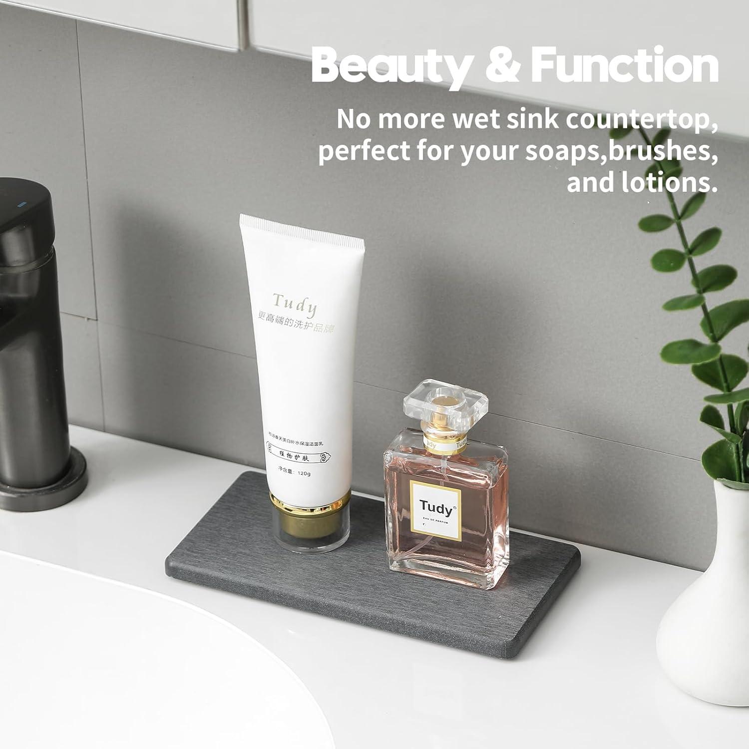 Bandejas Absorbentes de Agua Razborci 2PCS Gris Carbón 17.8x8.9cm