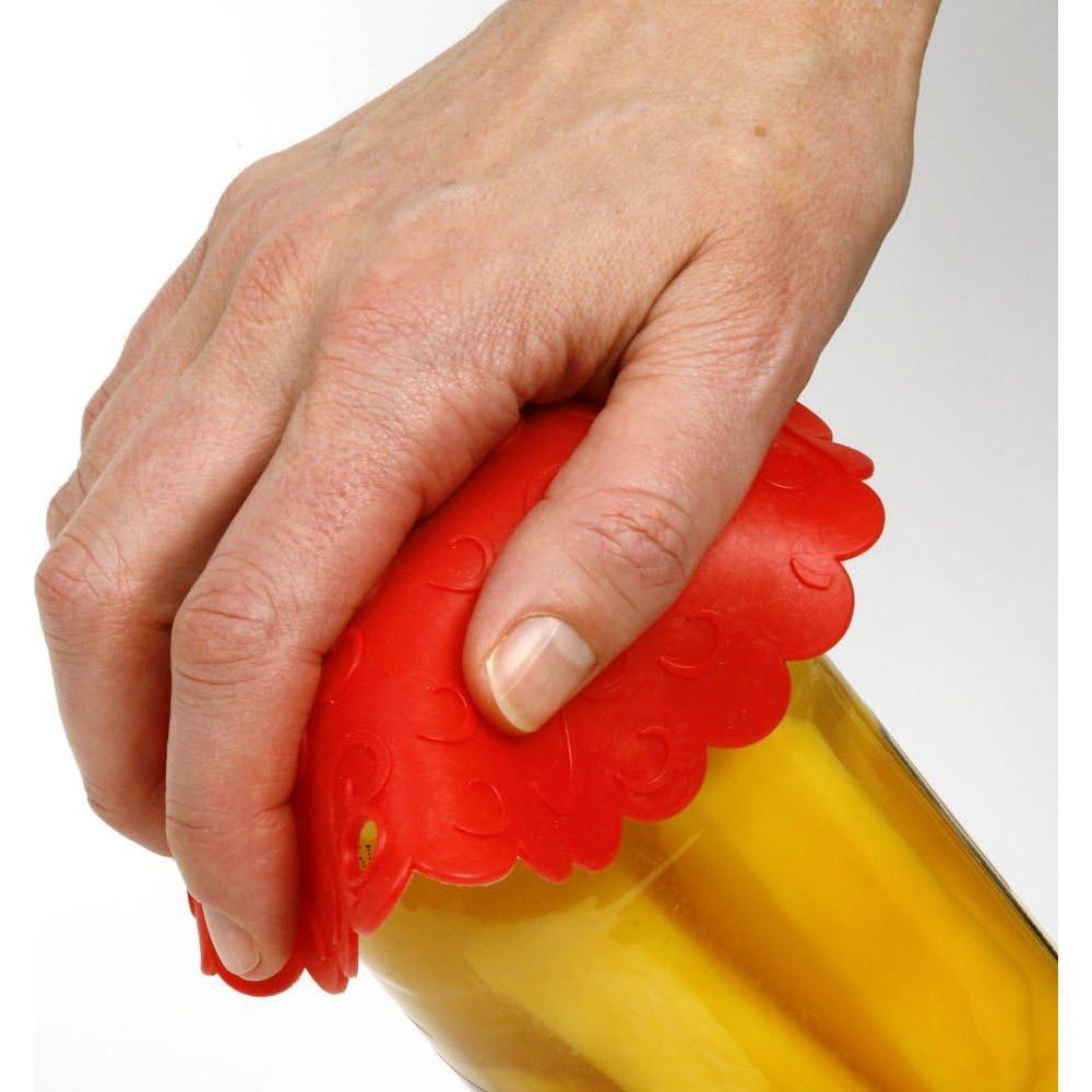 Abridor de tarros de silicona Norpro Grip rojo antideslizante