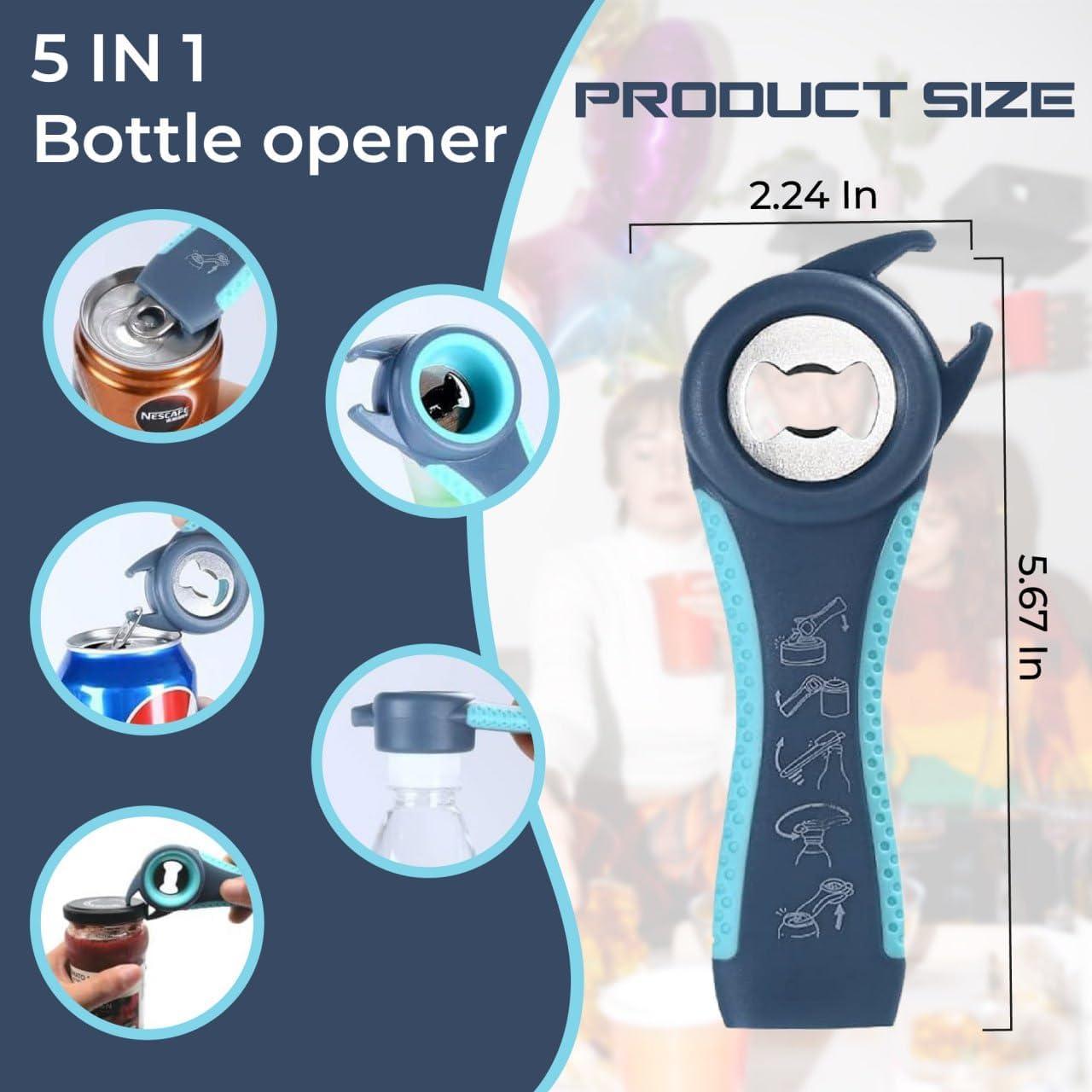 Juego de Abre Frascos 3 Piezas LAGONOVA - Abrebotellas y Almohadilla