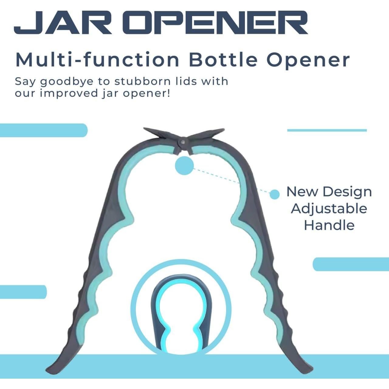 Juego de Abre Frascos 3 Piezas LAGONOVA - Abrebotellas y Almohadilla