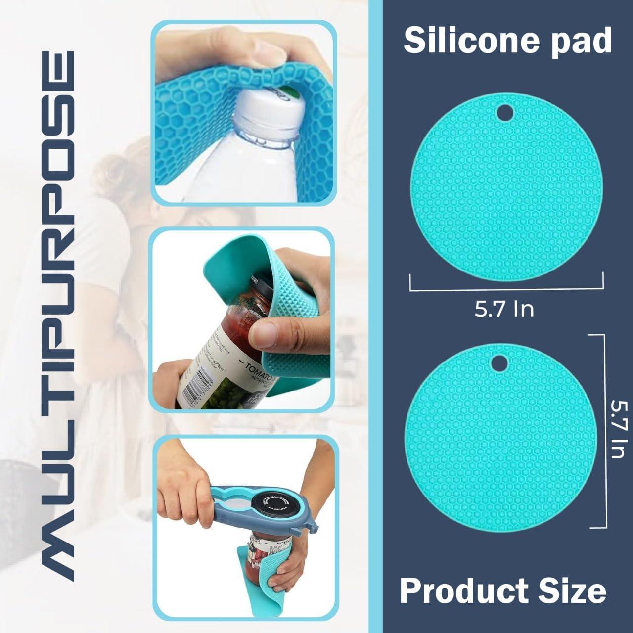 Juego de Abre Frascos 3 Piezas LAGONOVA - Abrebotellas y Almohadilla