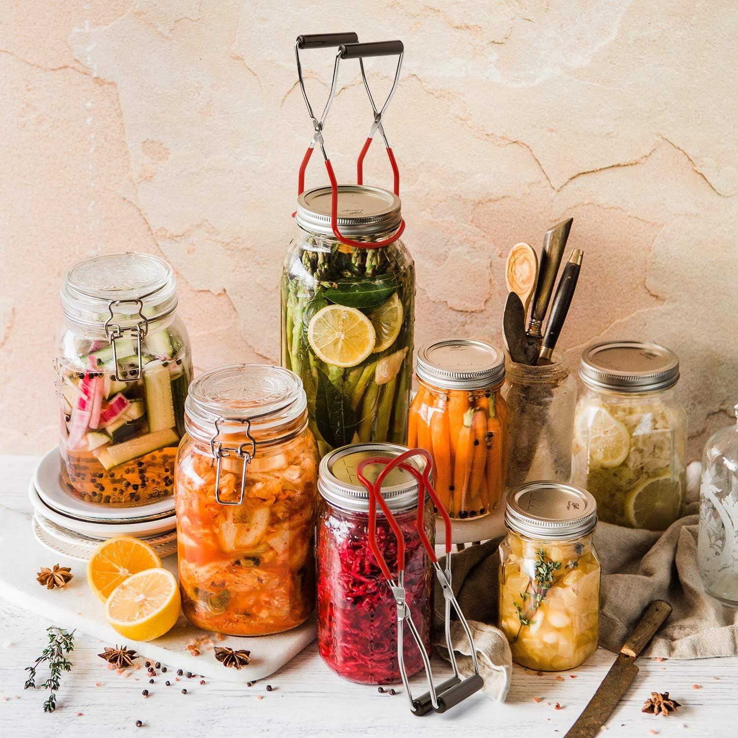 Levantador de Tarros de Conservas EEOYU Acero Inoxidable Rojo