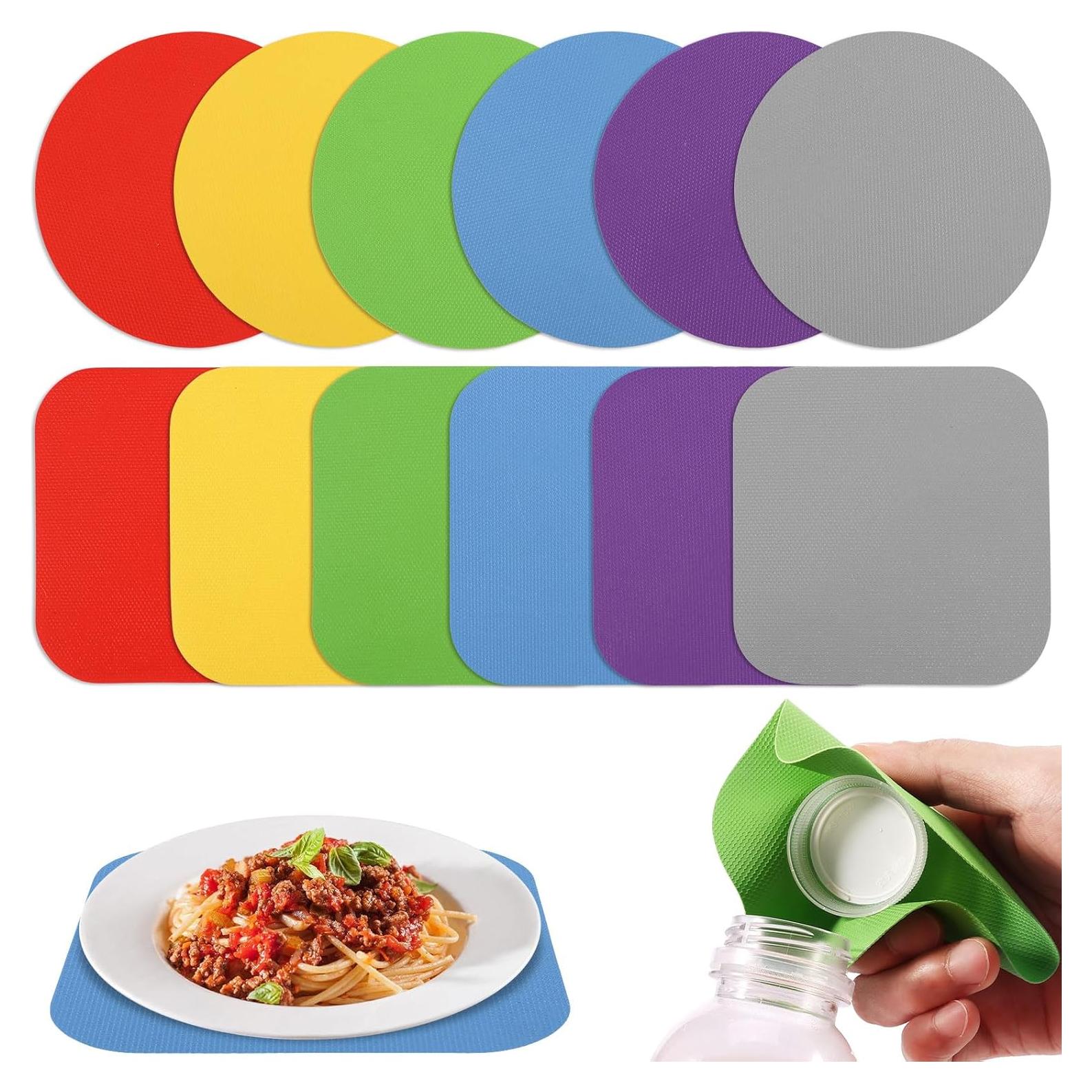 Almohadillas Antideslizantes RWWPJLLWHR para Abrir Tarros - 12 Piezas