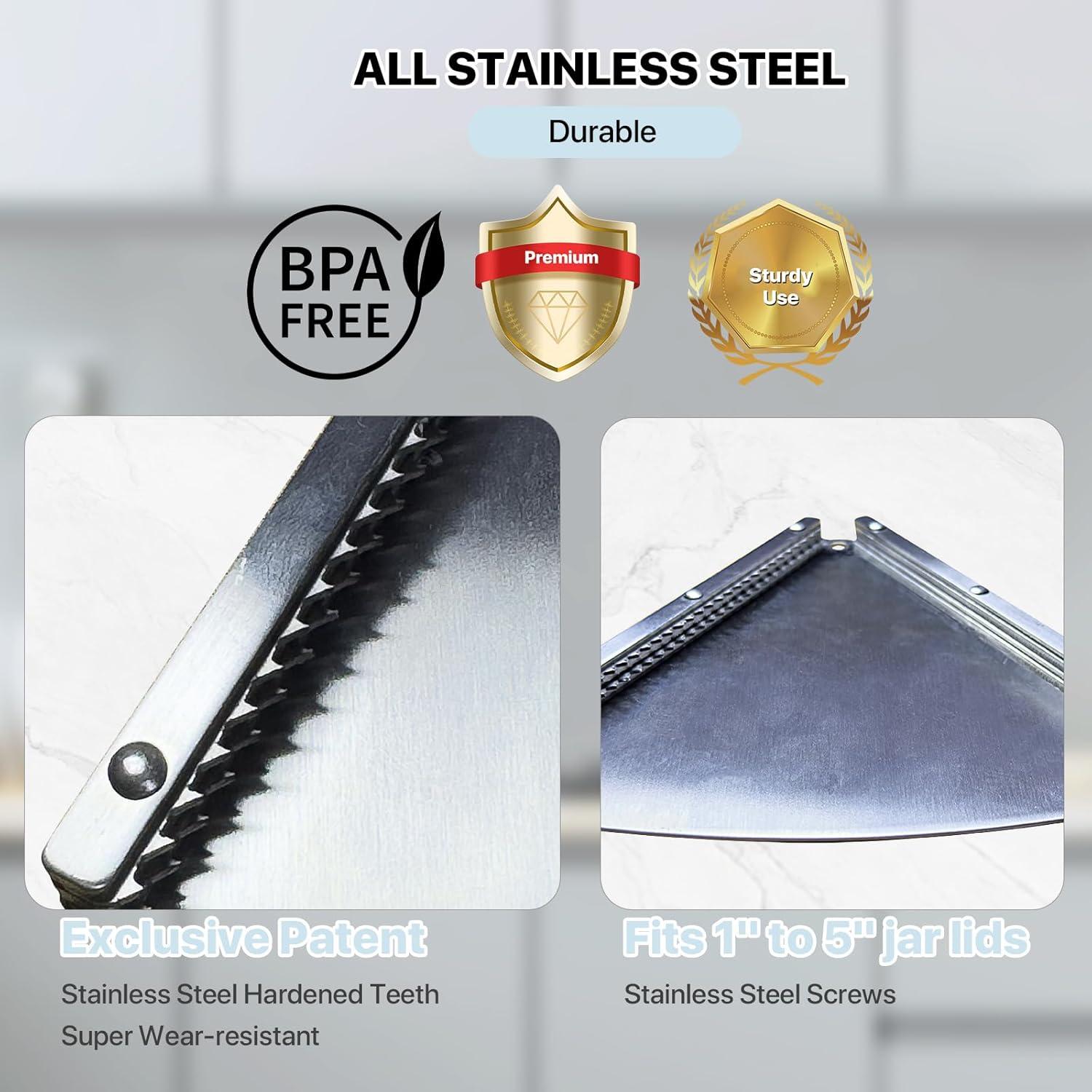 Abrebotellas de Acero Inoxidable Encheaune para Personas Mayores