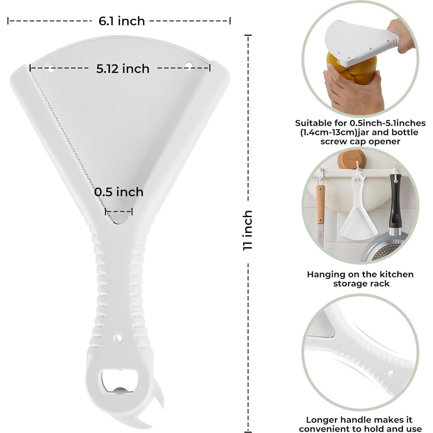 Abridor de frascos ergonómico ZGAXINYUB para manos débiles