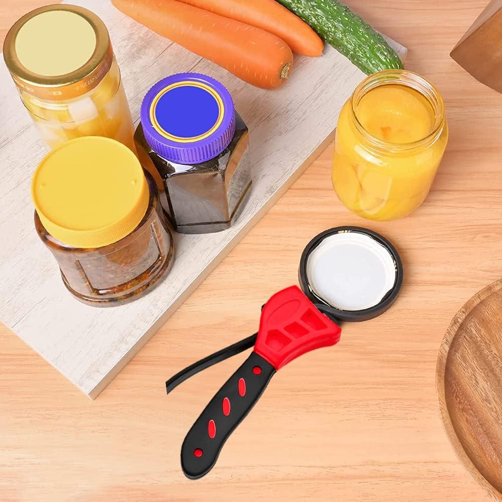 Abrebotellas Ajustable Tookie Rojo para Tarros y Botellas