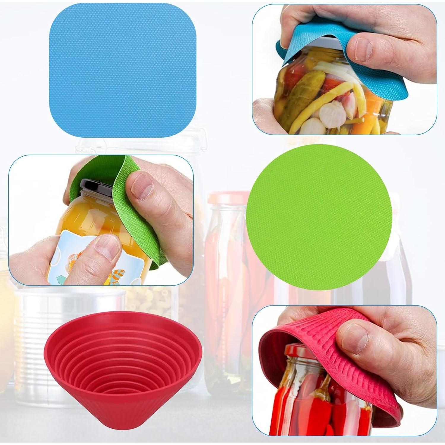 Juego de 3 Agarradores de Tarros y 1 Abridor de Tapas XhjzgcTech