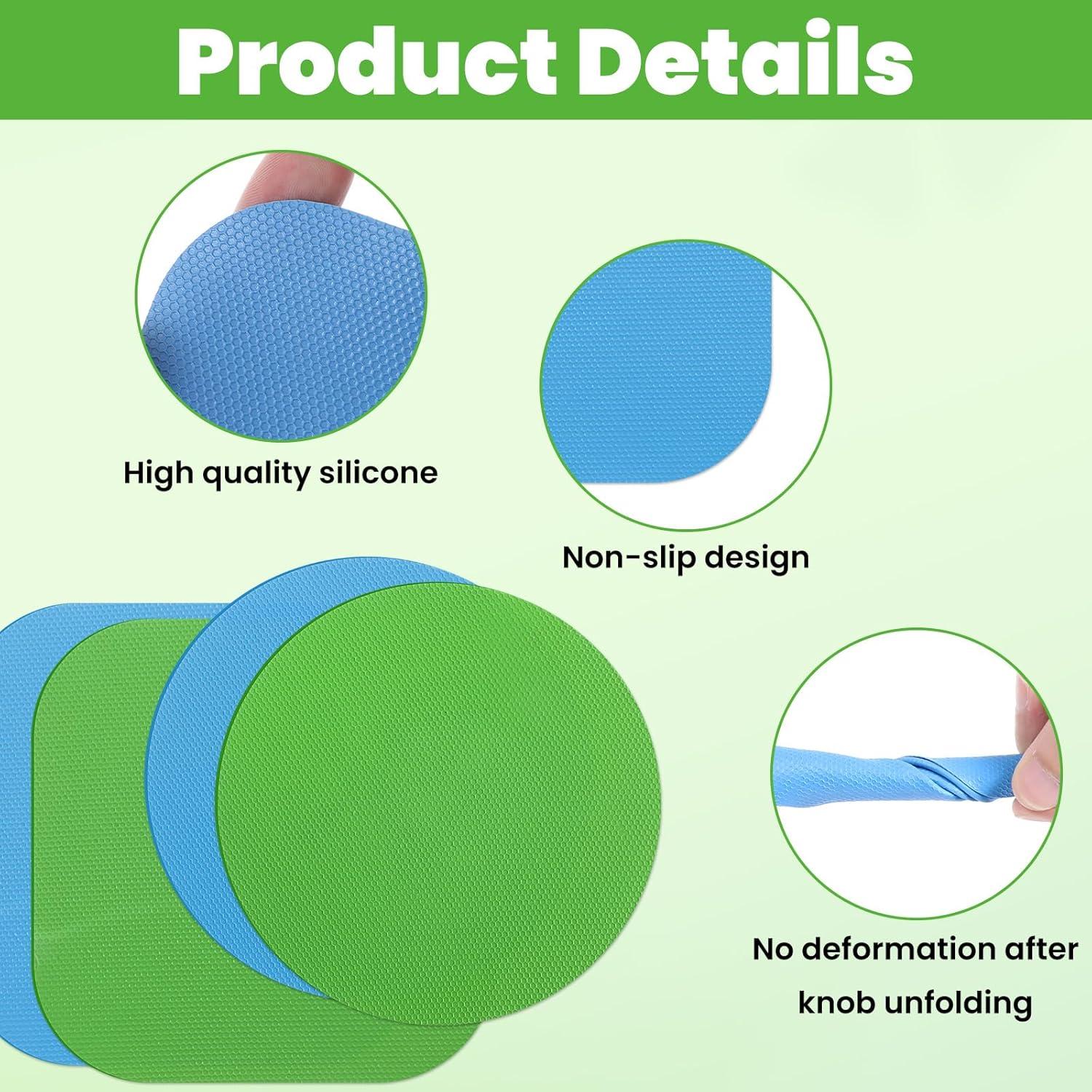 Paquete de 4 Agarradores de Tarros de Goma Thinp - Antideslizantes