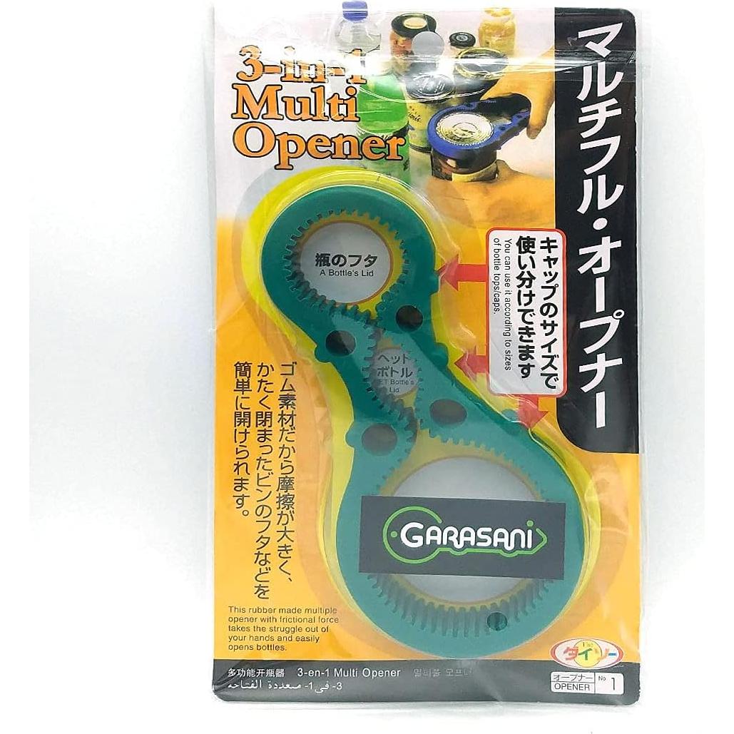 Abre Frascos de Silicona Garasani 3 en 1 para Artritis