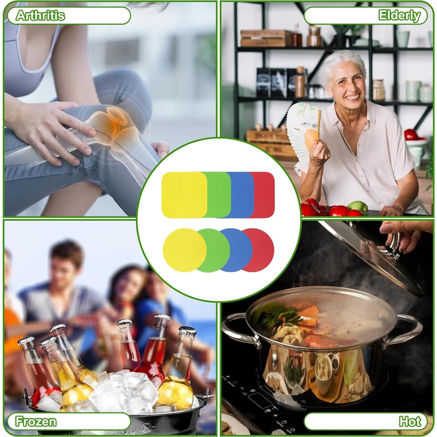 8 Piezas Agarradores de Goma Antideslizantes BOHUIZ